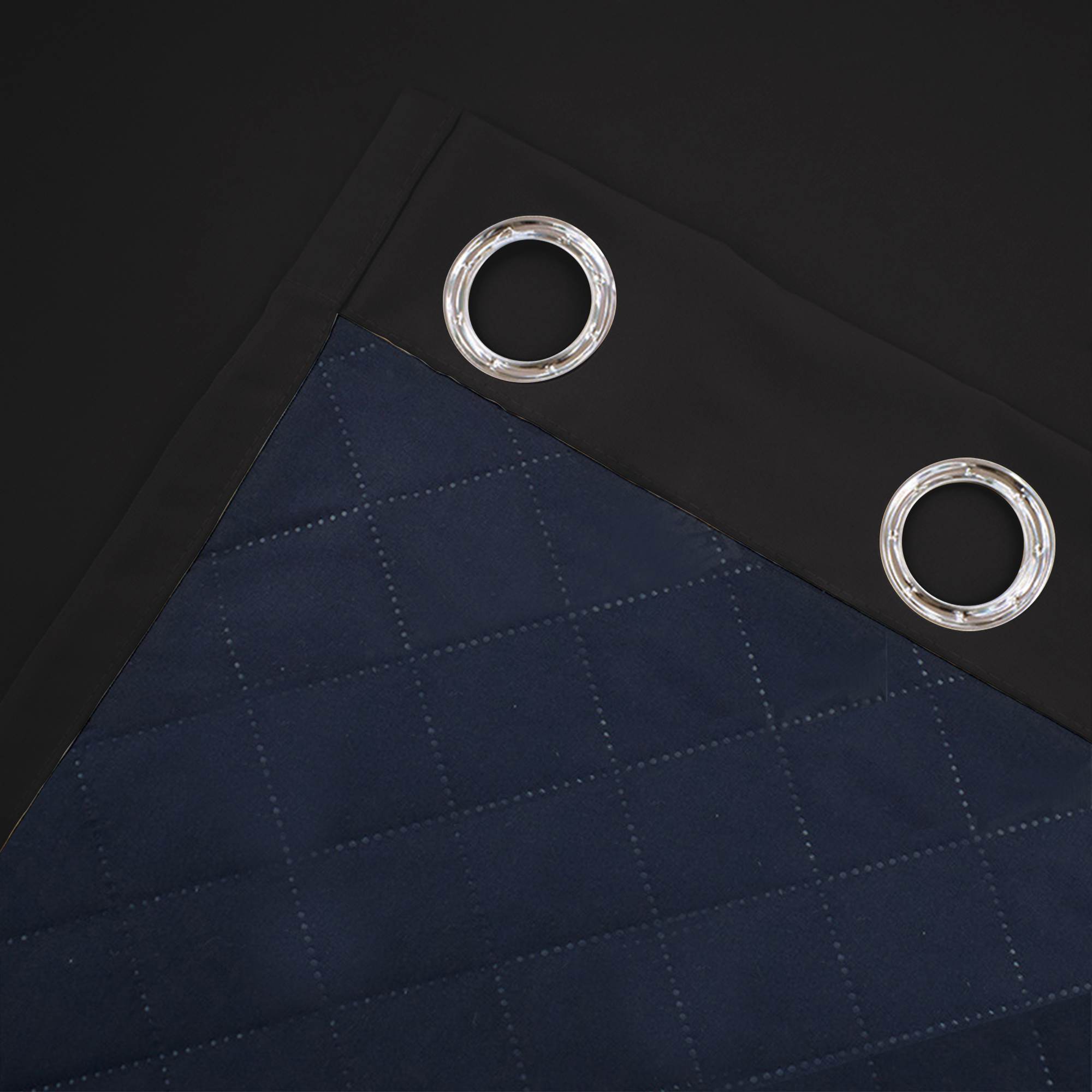 Insulated Outdoor Curtains for Winter - Raven Black