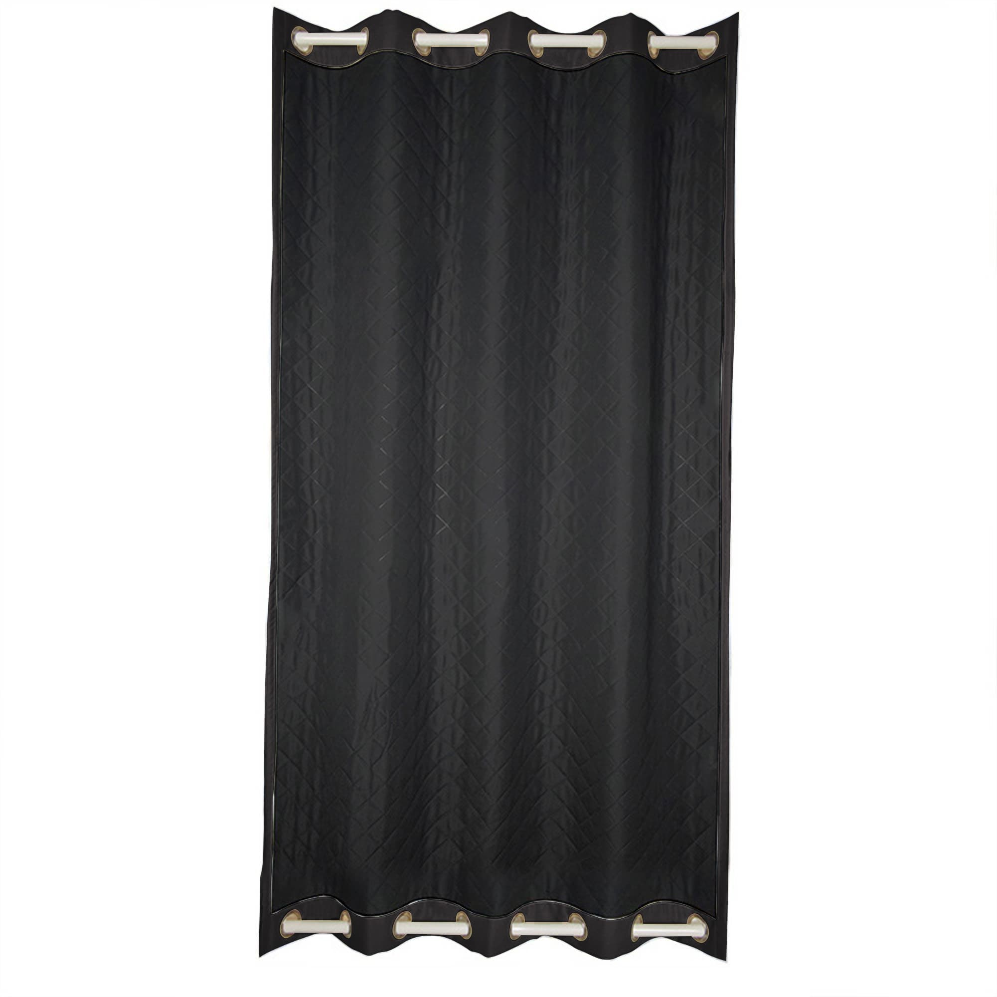 Insulated Outdoor Curtains for Winter - Raven Black