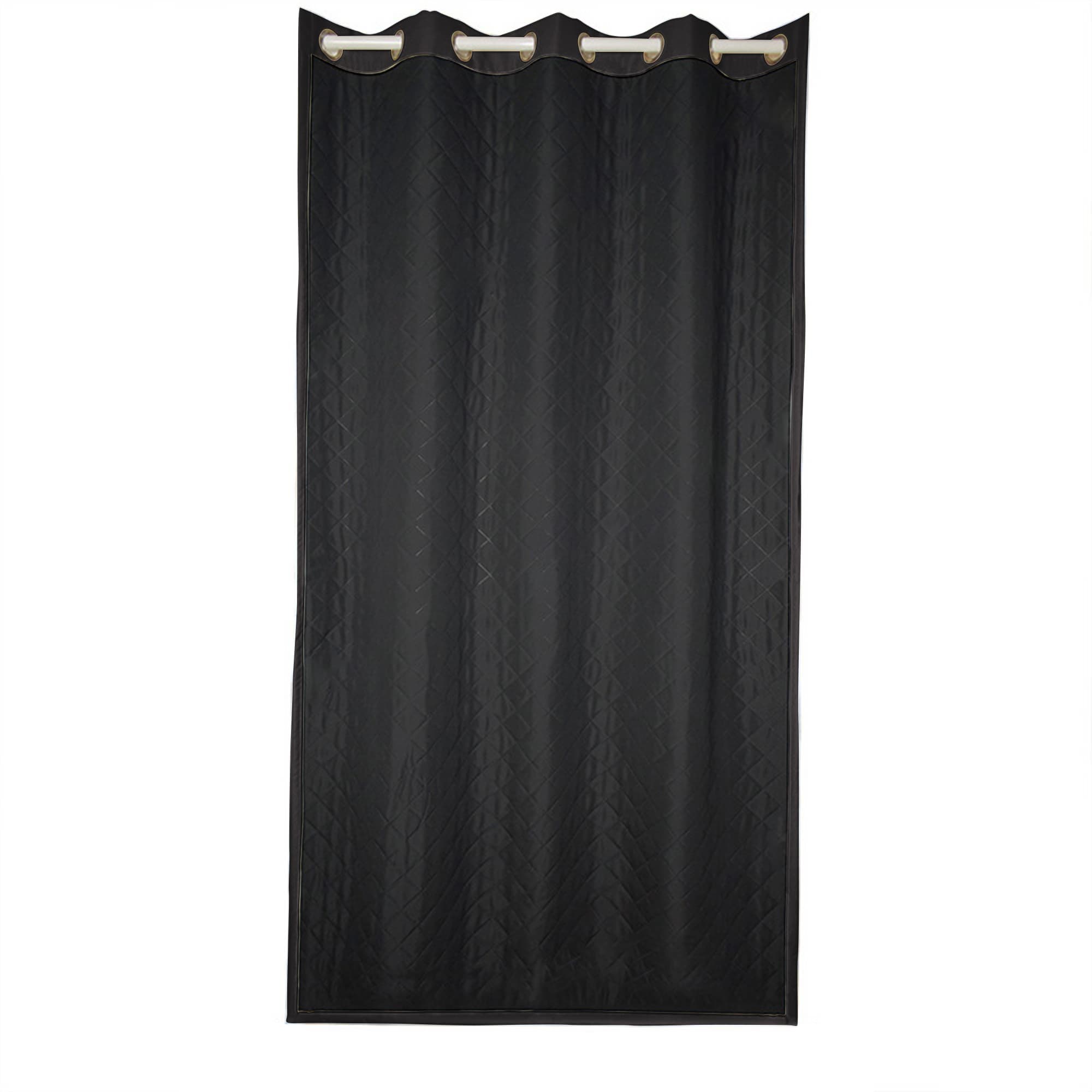 Insulated Outdoor Curtains for Winter - Raven Black