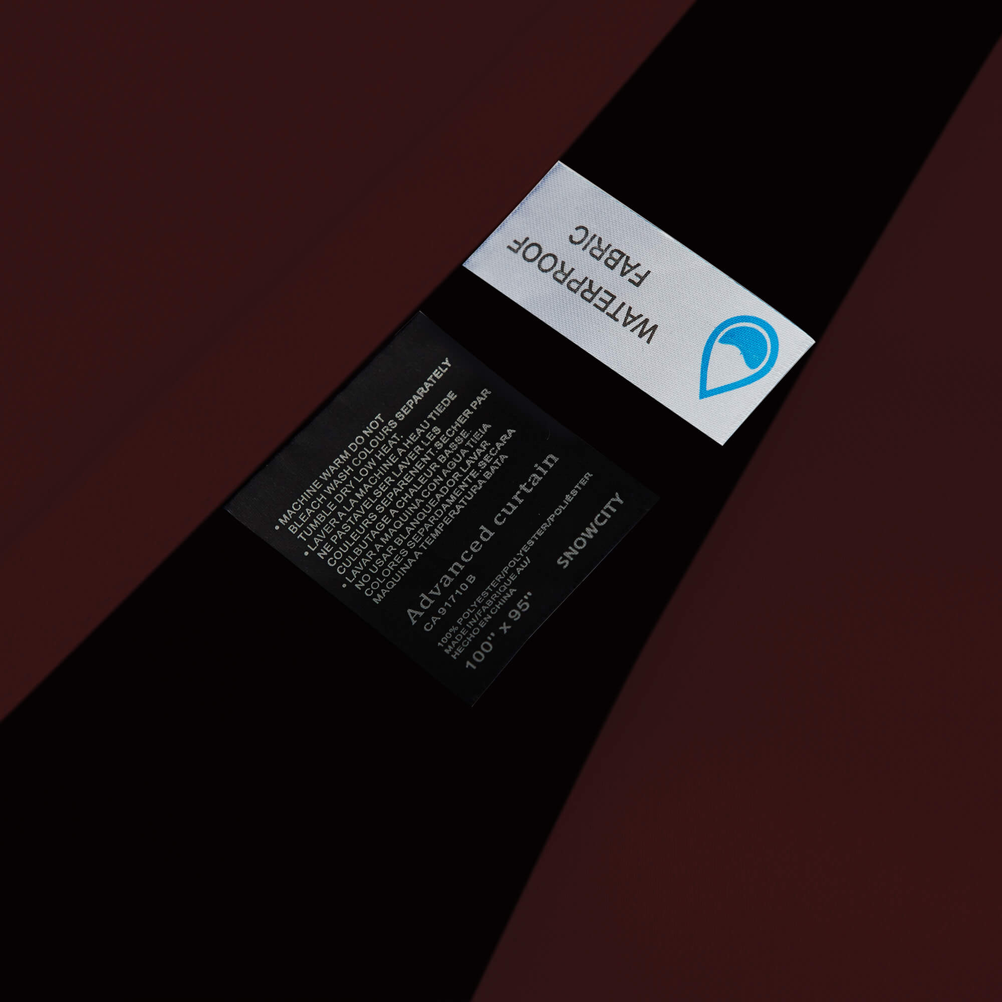 SNOWCITY Blackout Curtains Wine Red - Grommet Top