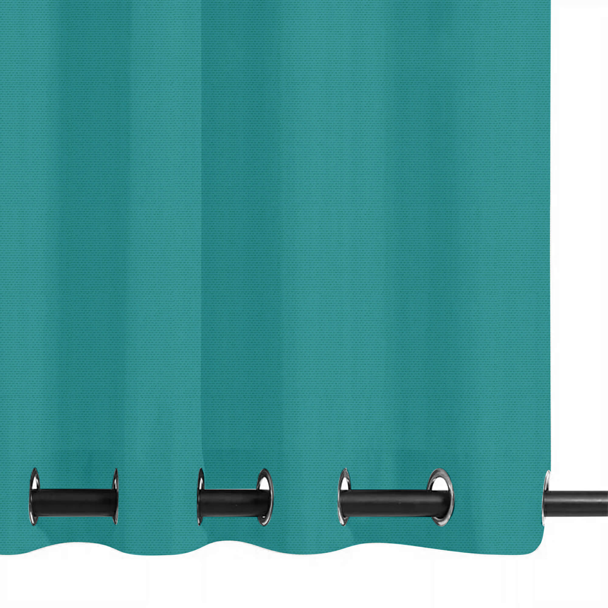 SNOWCITY Custom Sized Outdoor Curtains - Emerald Teal