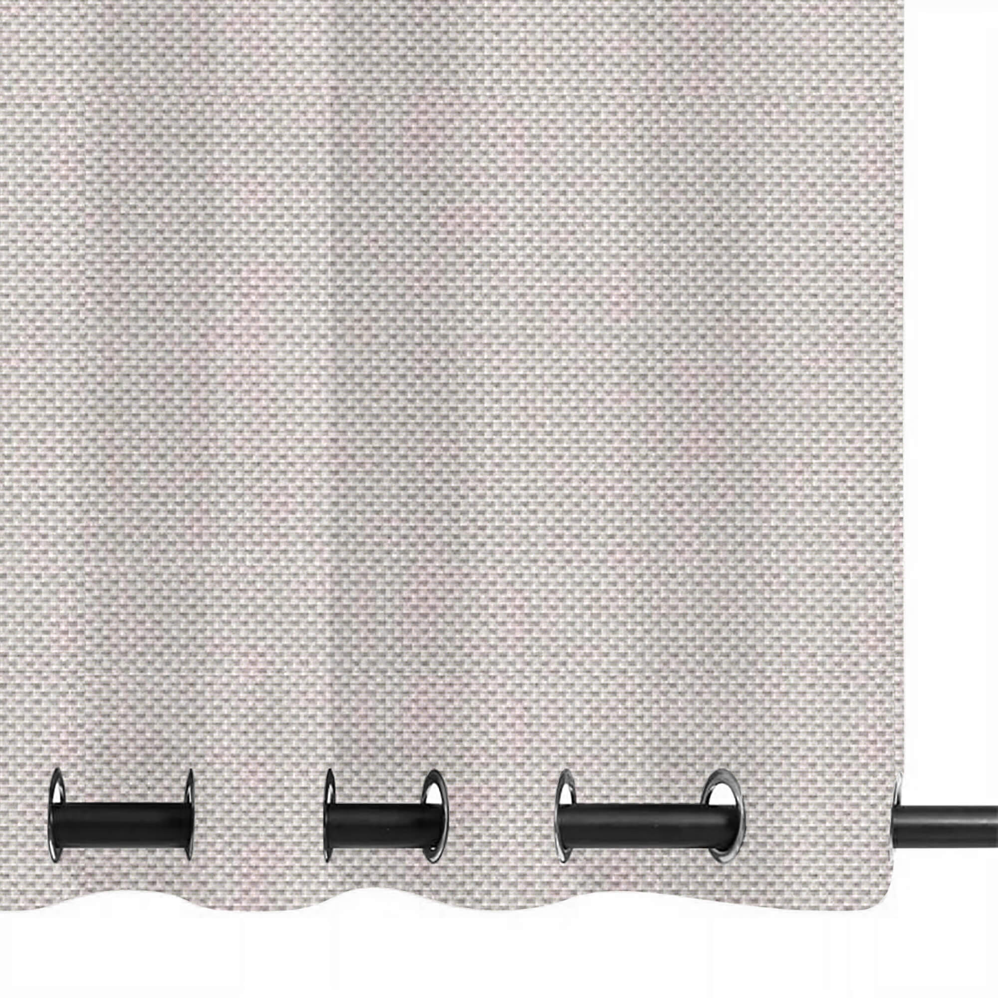 SNOWCITY Custom Sized Outdoor Curtains - Pearl White