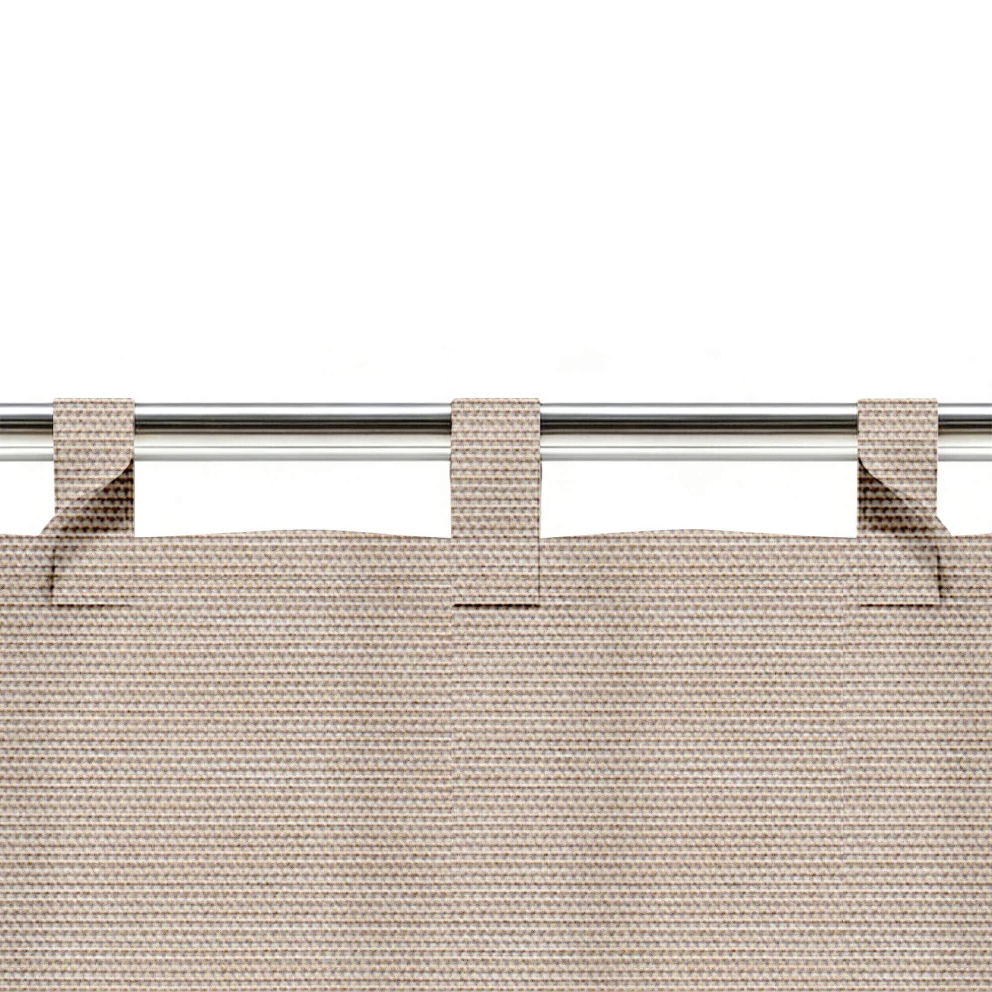 SNOWCITY Custom Sized Outdoor Curtains - Warm Taupe