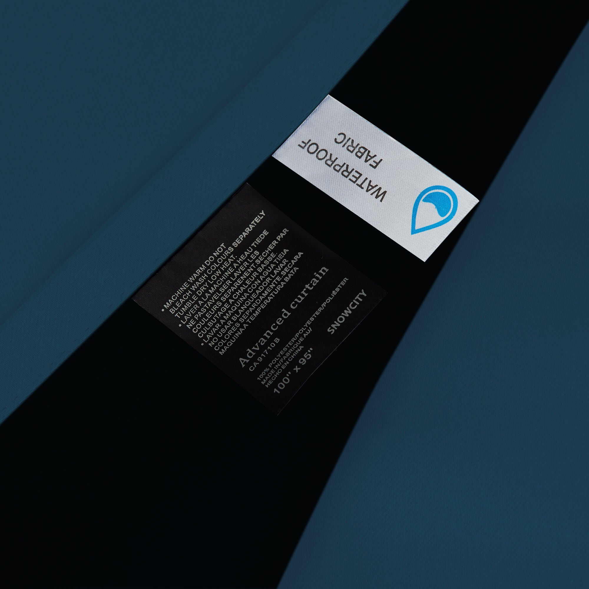 SNOWCITY Blackout Curtains Dark Blue - Grommet Top & Bottom