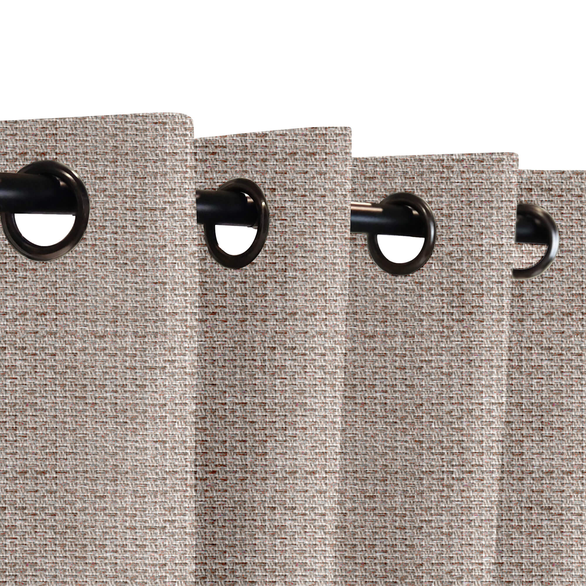 SNOWCITY Custom Sized Outdoor Curtains - Rustic Wheat