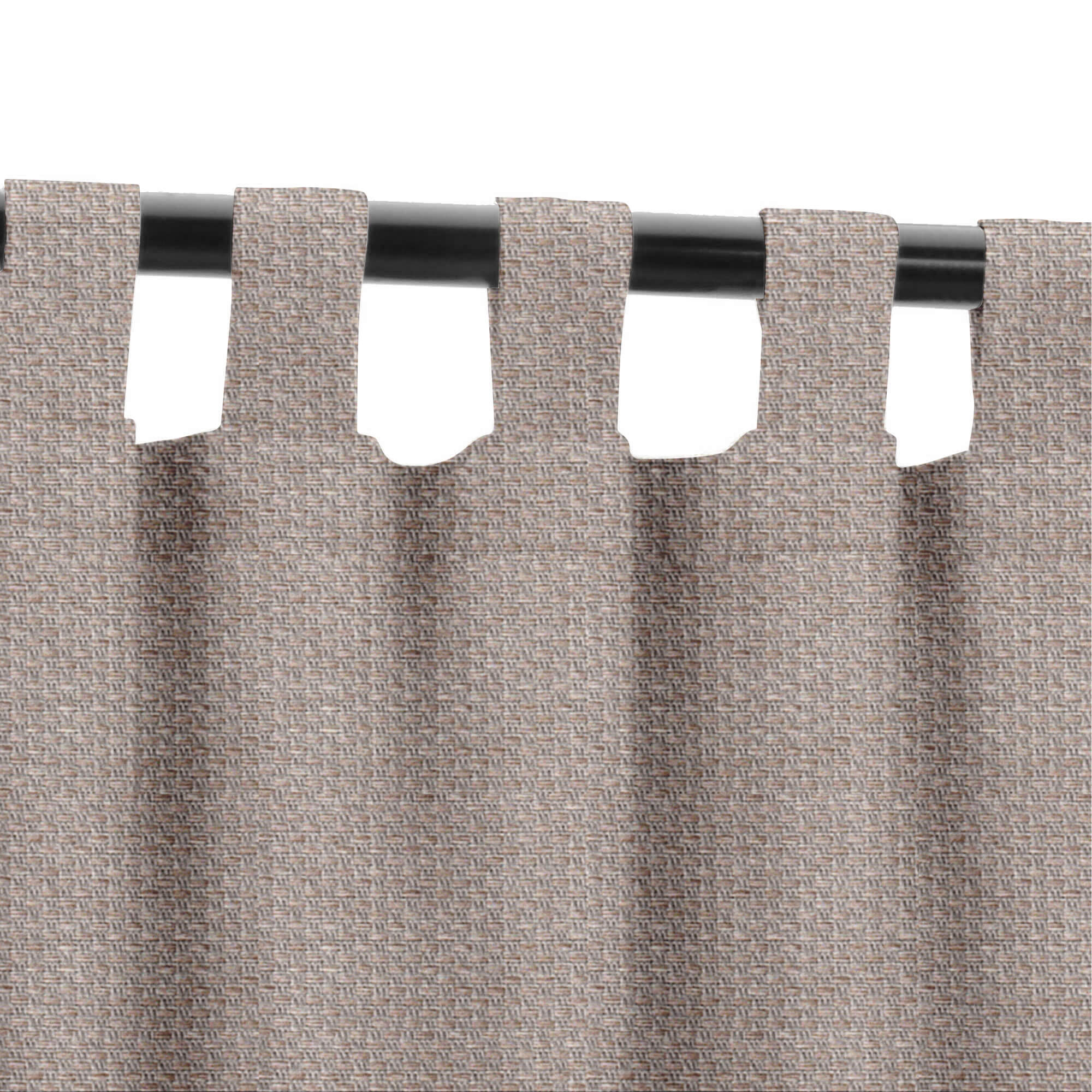 SNOWCITY Custom Sized Outdoor Curtains - Stone Gray