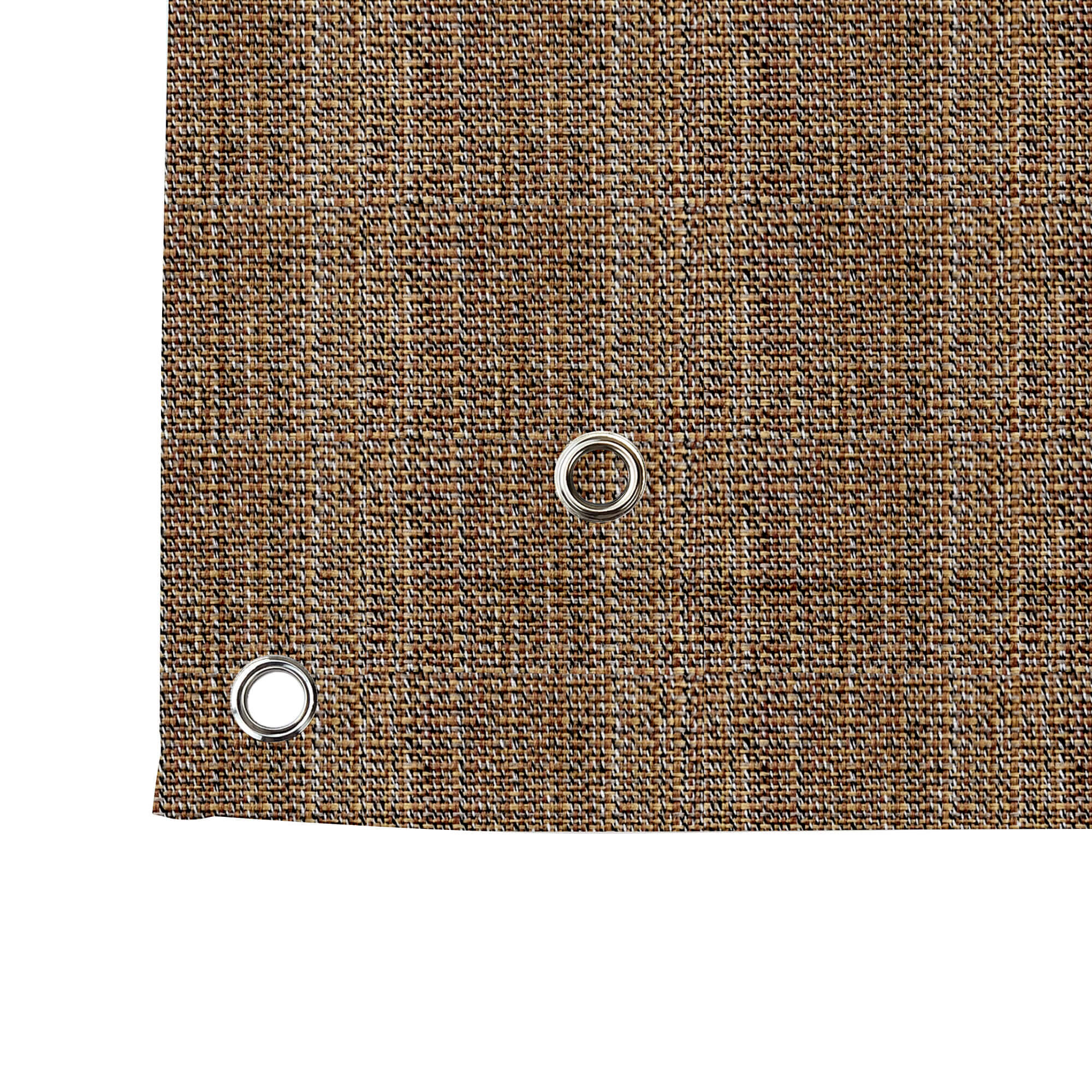 SNOWCITY Custom Sized Outdoor Curtains - Chestnut Weave