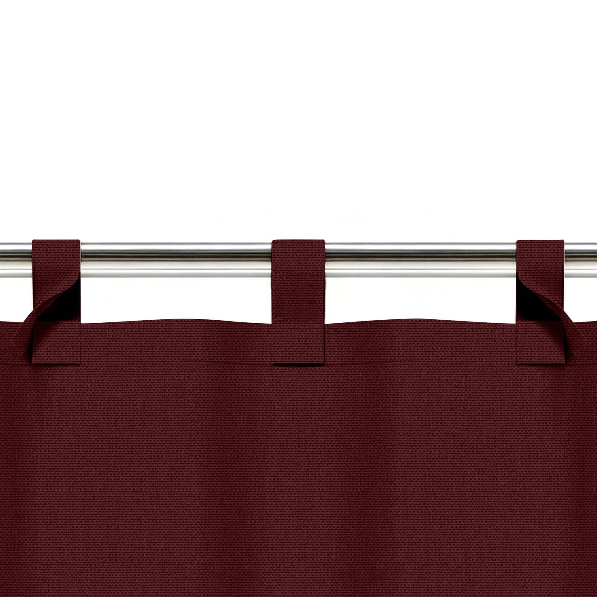 SNOWCITY Custom Sized Outdoor Curtains - Burgundy Velvet