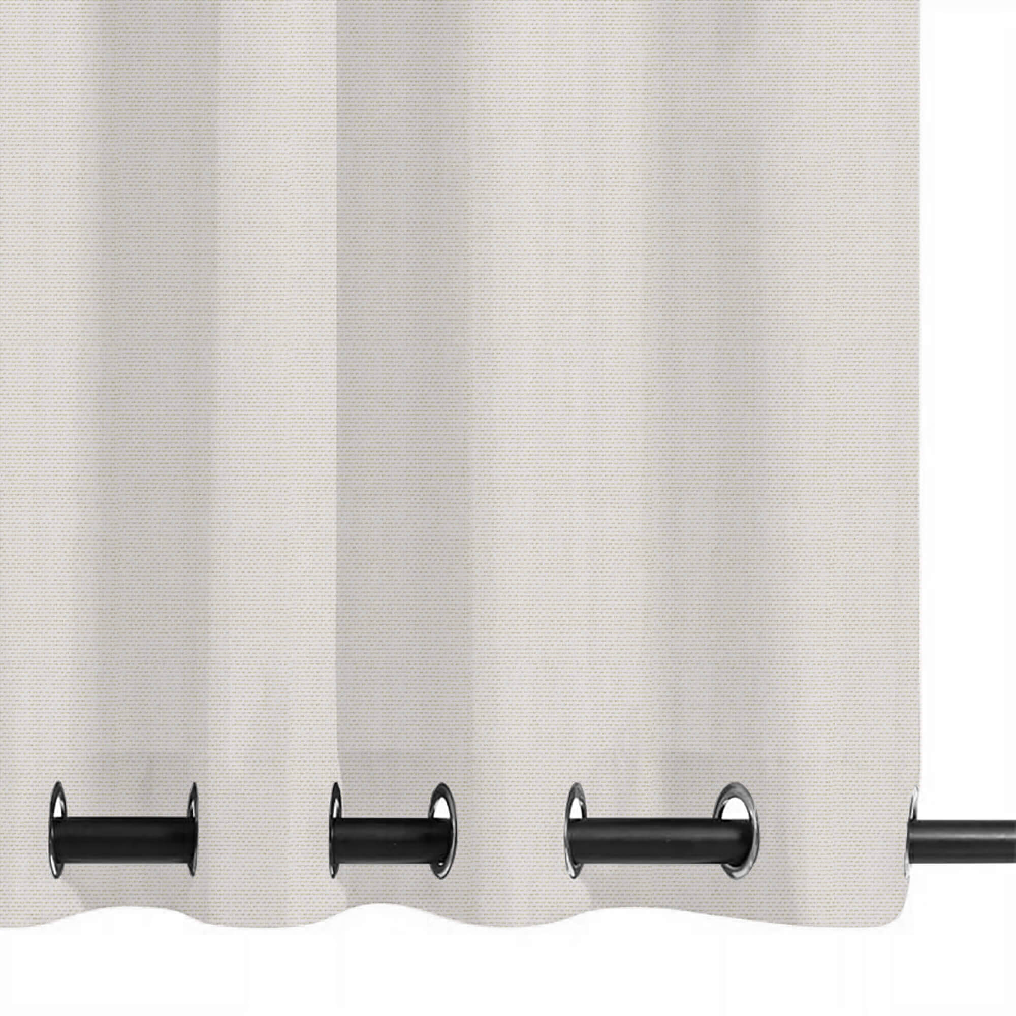 SNOWCITY Custom Sized Outdoor Curtains - Ivory Cotton