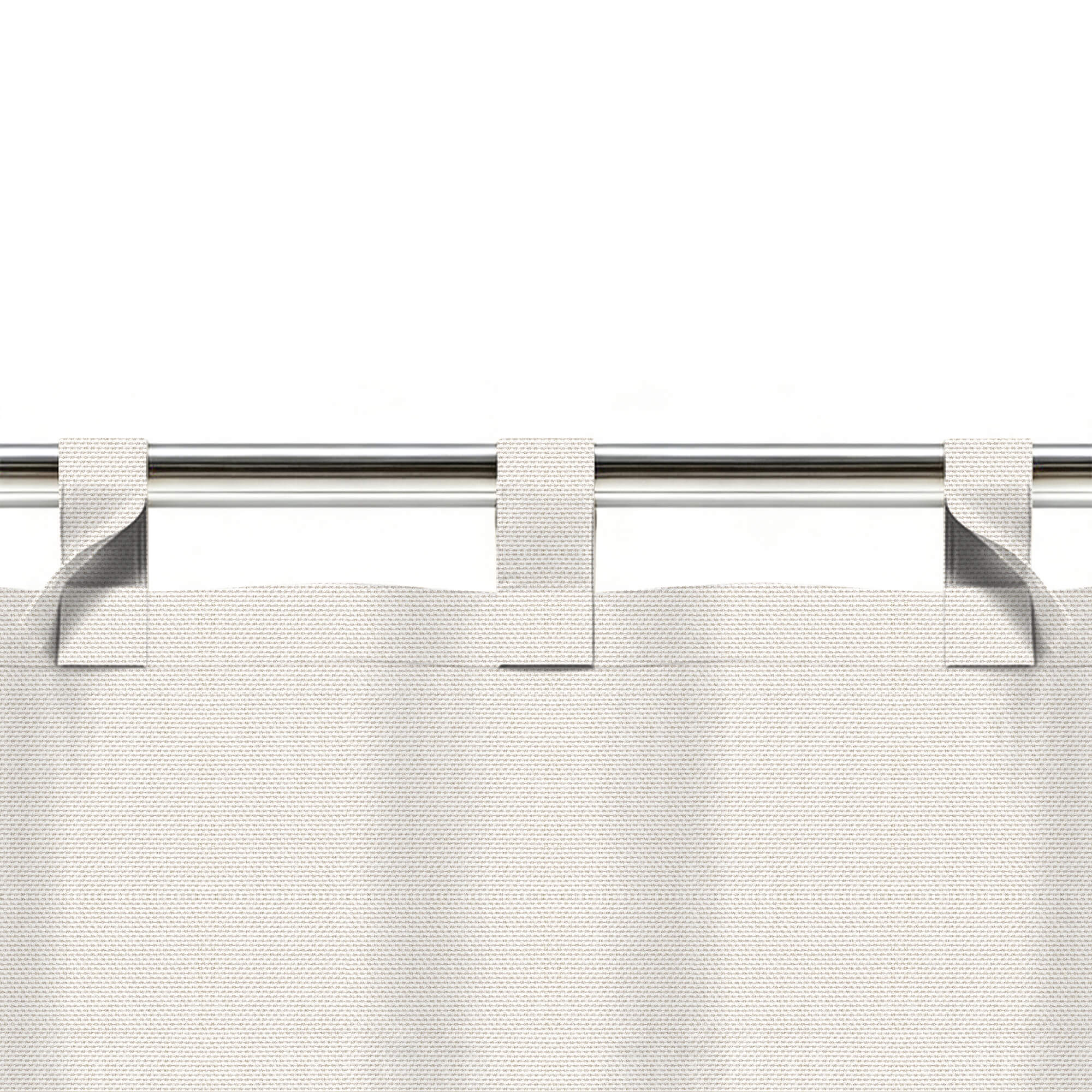 SNOWCITY Custom Sized Outdoor Curtains - Ivory Cotton