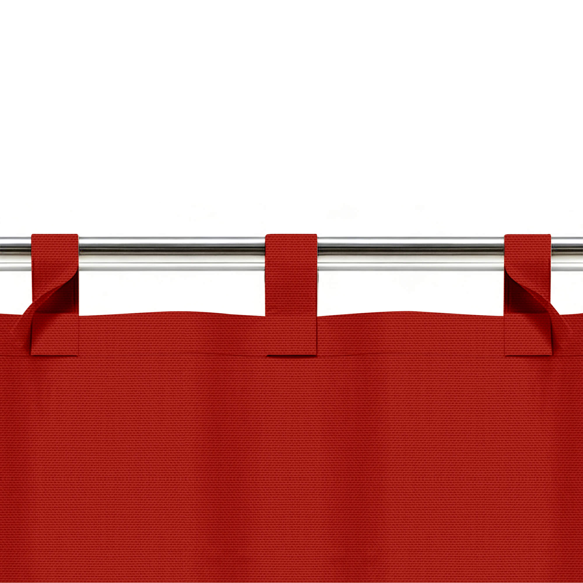 SNOWCITY Custom Sized Outdoor Curtains - Crimson Red