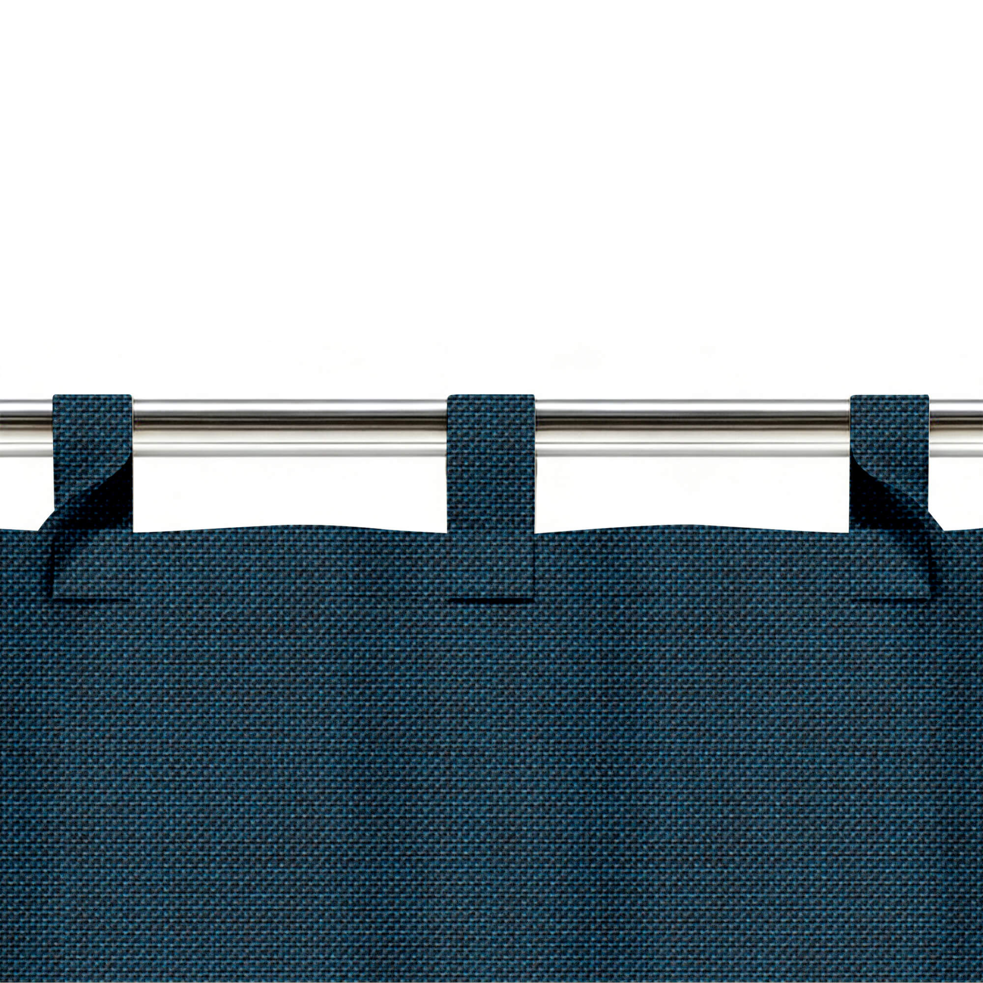 SNOWCITY Custom Sized Outdoor Curtains - Navy Twill