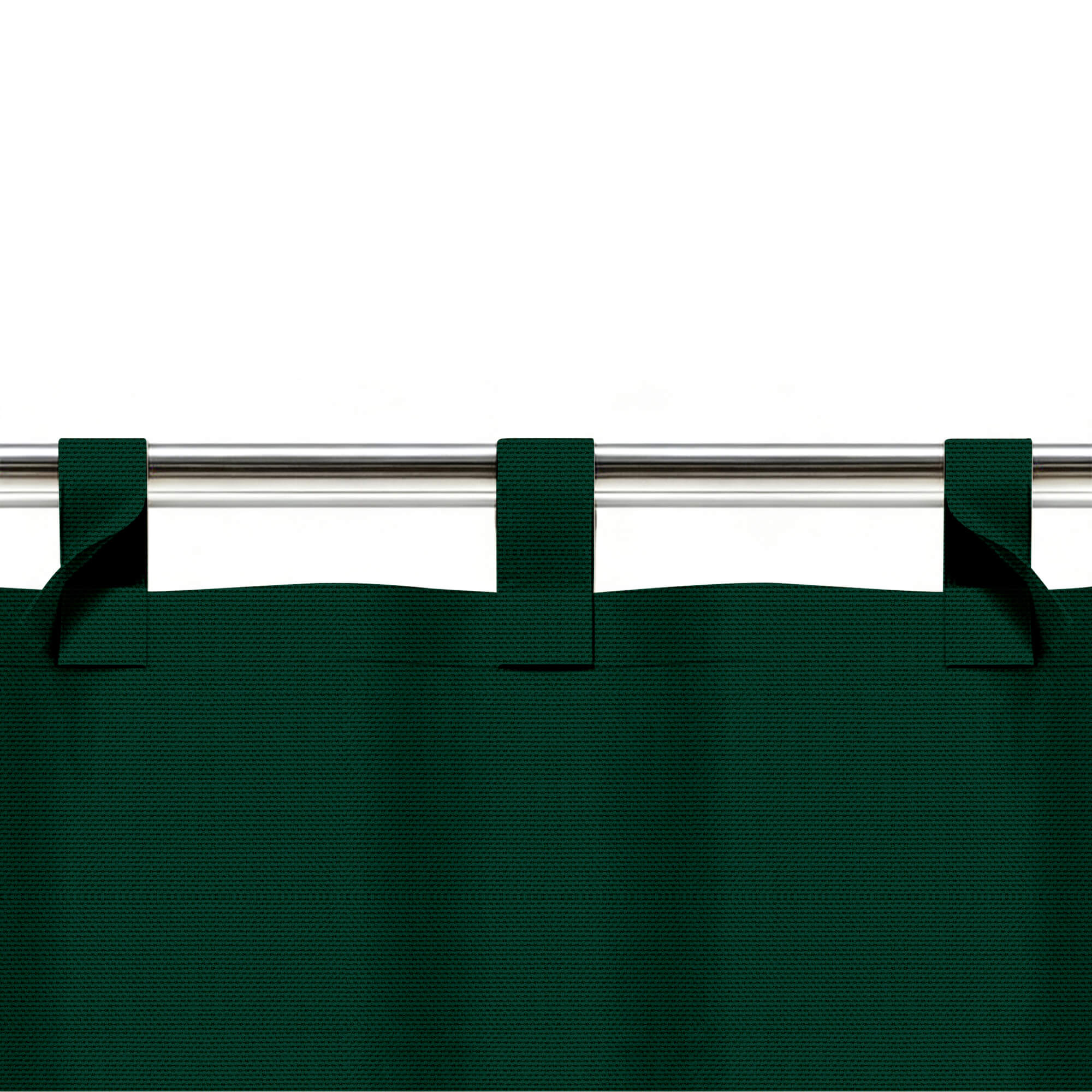 SNOWCITY Custom Sized Outdoor Curtains - Forest Green Velvet