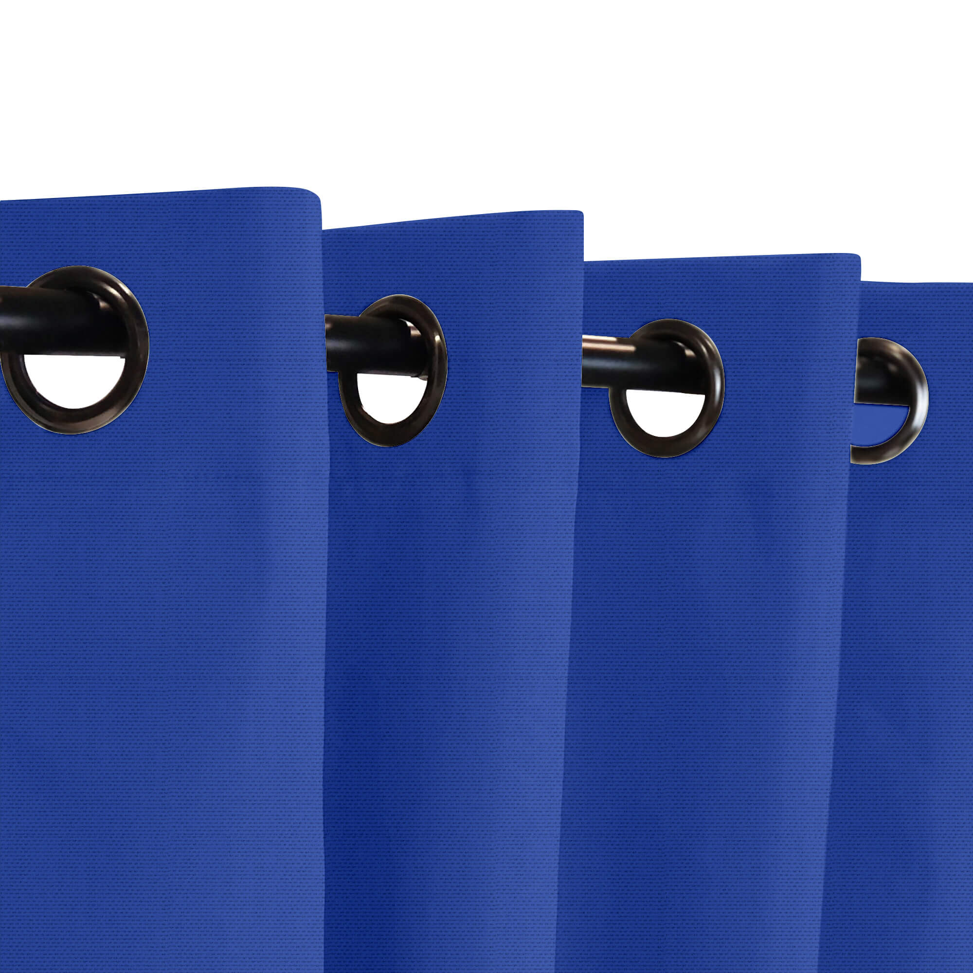 SNOWCITY Custom Sized Outdoor Curtains - Royal Blue Satin