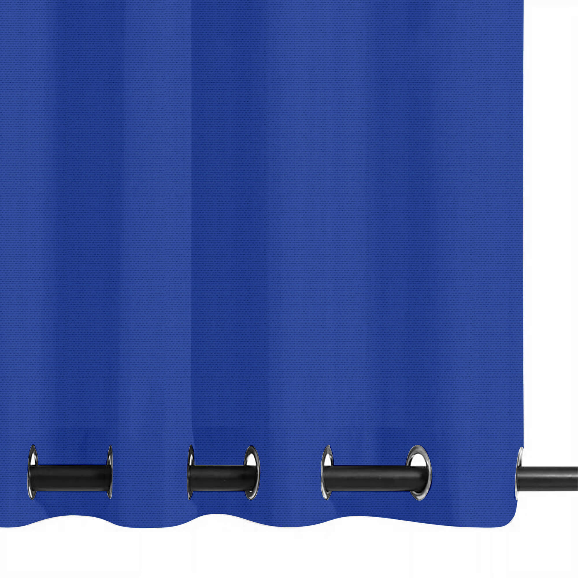 SNOWCITY Custom Sized Outdoor Curtains - Royal Blue Satin