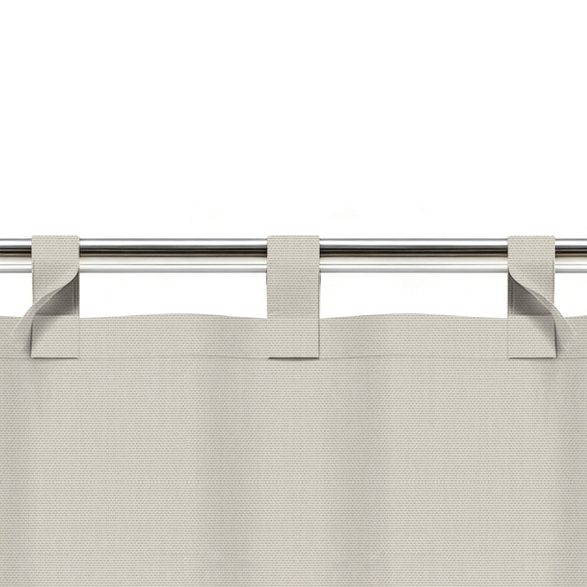 SNOWCITY Custom Sized Outdoor Curtains - Pearl White Matte