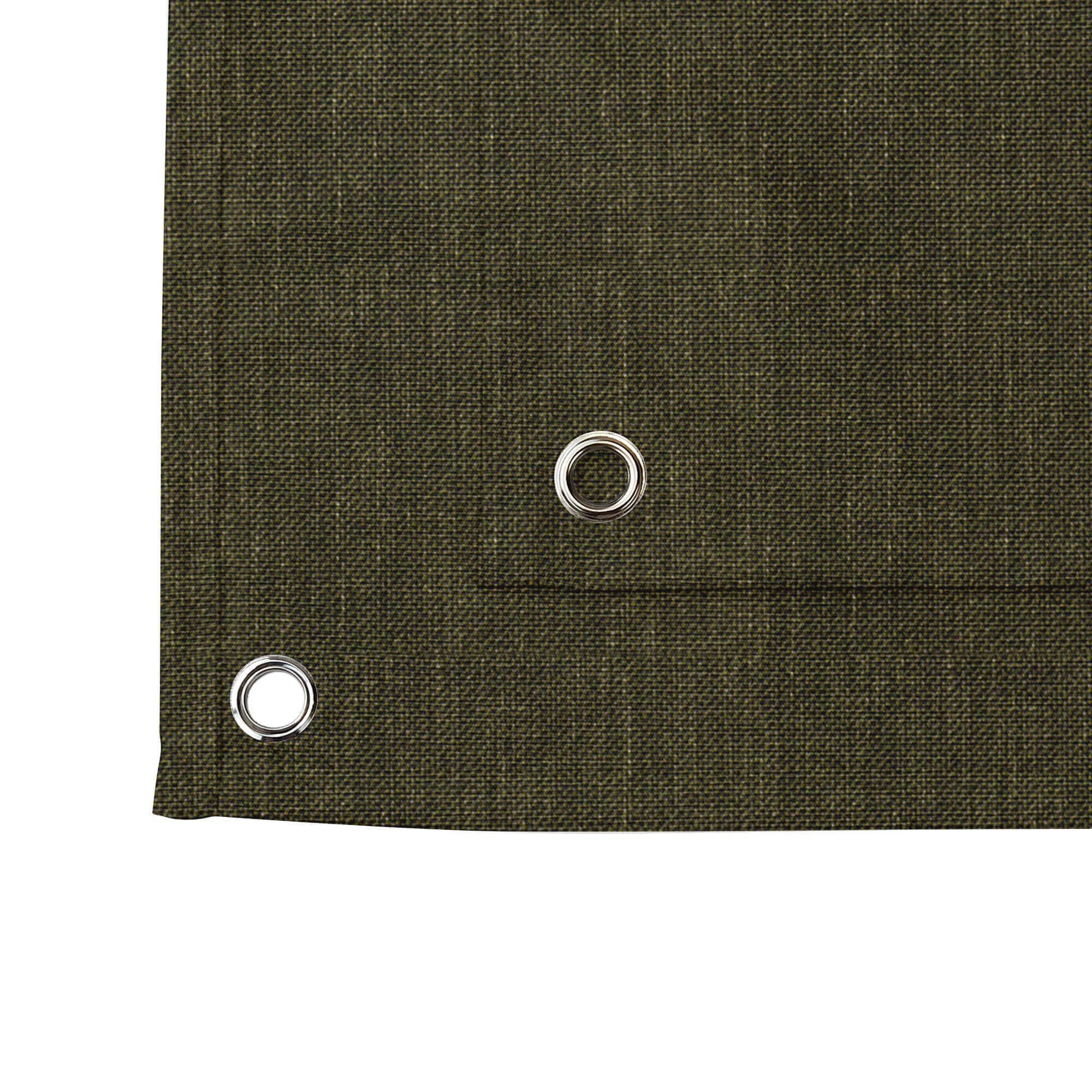 SNOWCITY Custom Sized Outdoor Curtains - Olive Khaki Weave