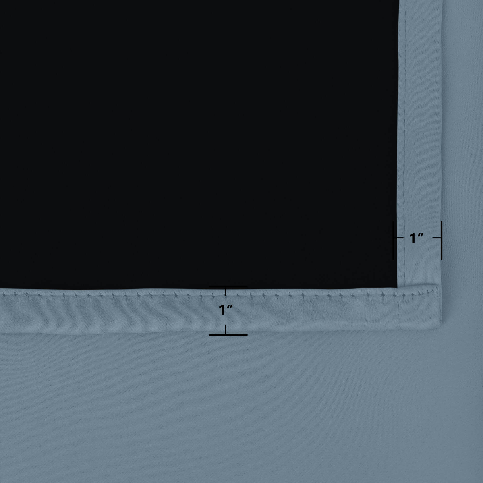 SNOWCITY Blackout Curtains Blue - Grommet Top