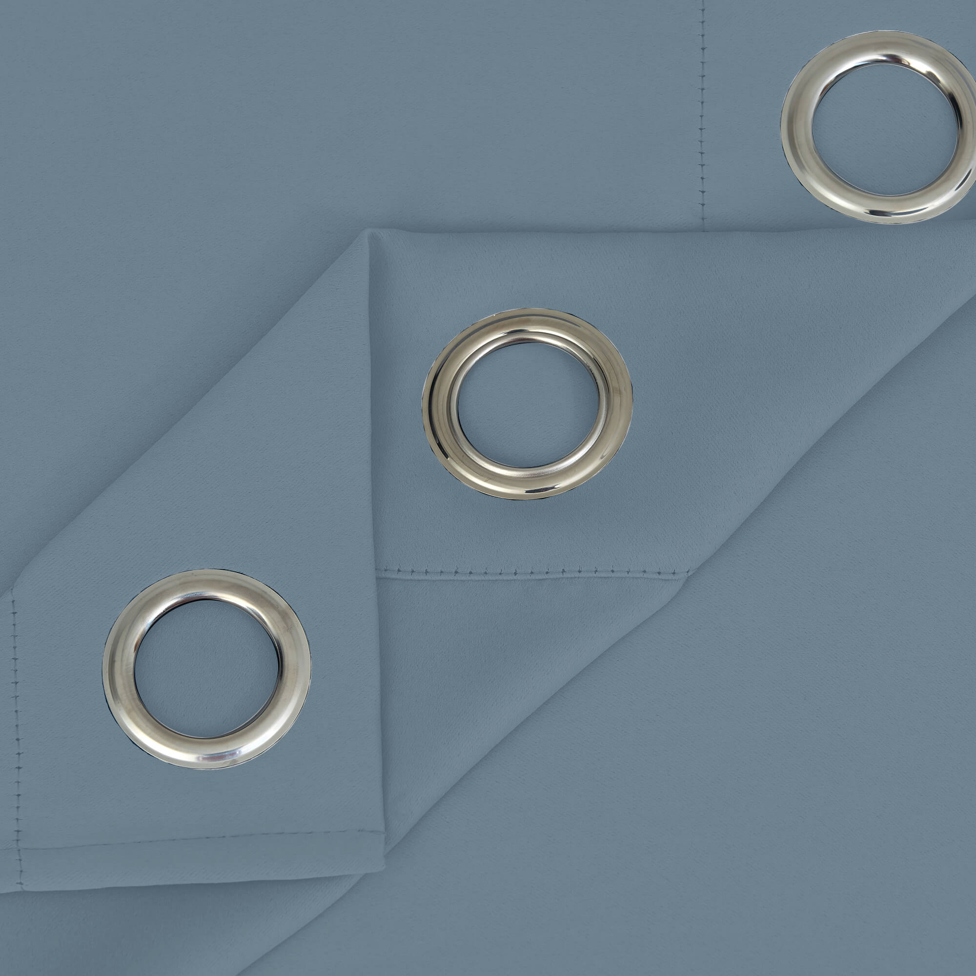 SNOWCITY Blackout Curtains Blue - Grommet Top