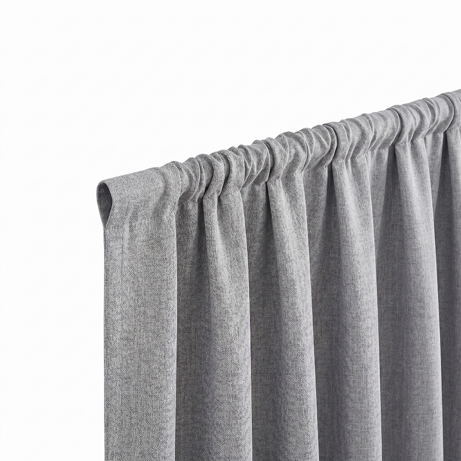 SNOWCITY Outdoor 100% Blackout Waterproof Curtains, Silver Gray