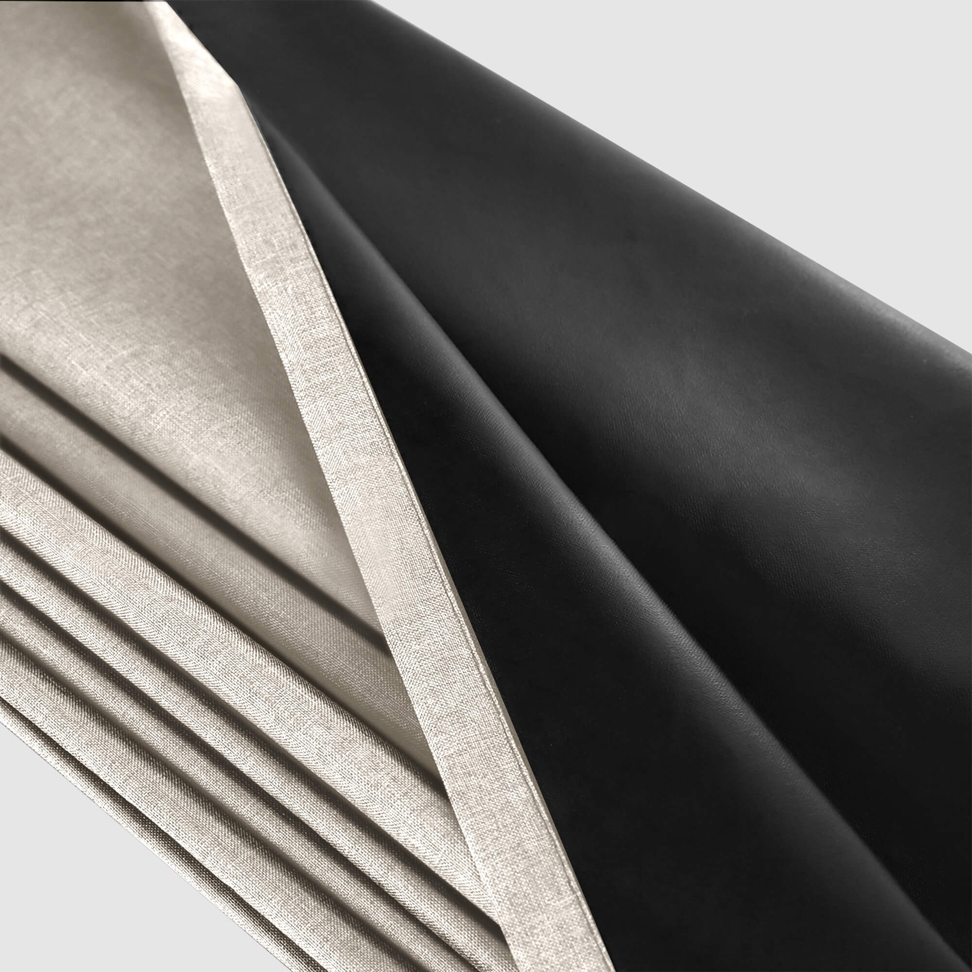 SNOWCITY Blackout Curtains Beige - Grommet Top