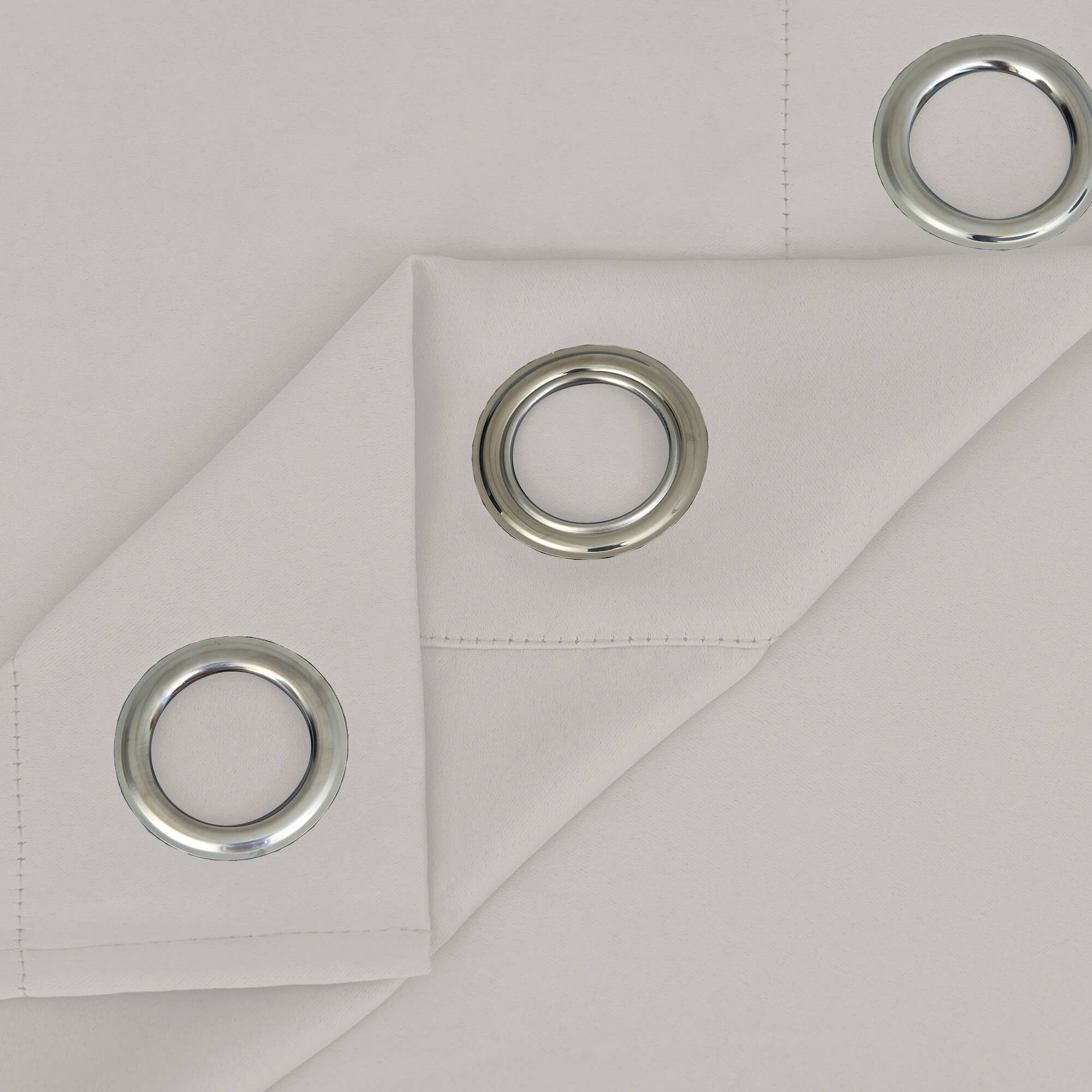 SNOWCITY Blackout Curtains Beige - Grommet Top