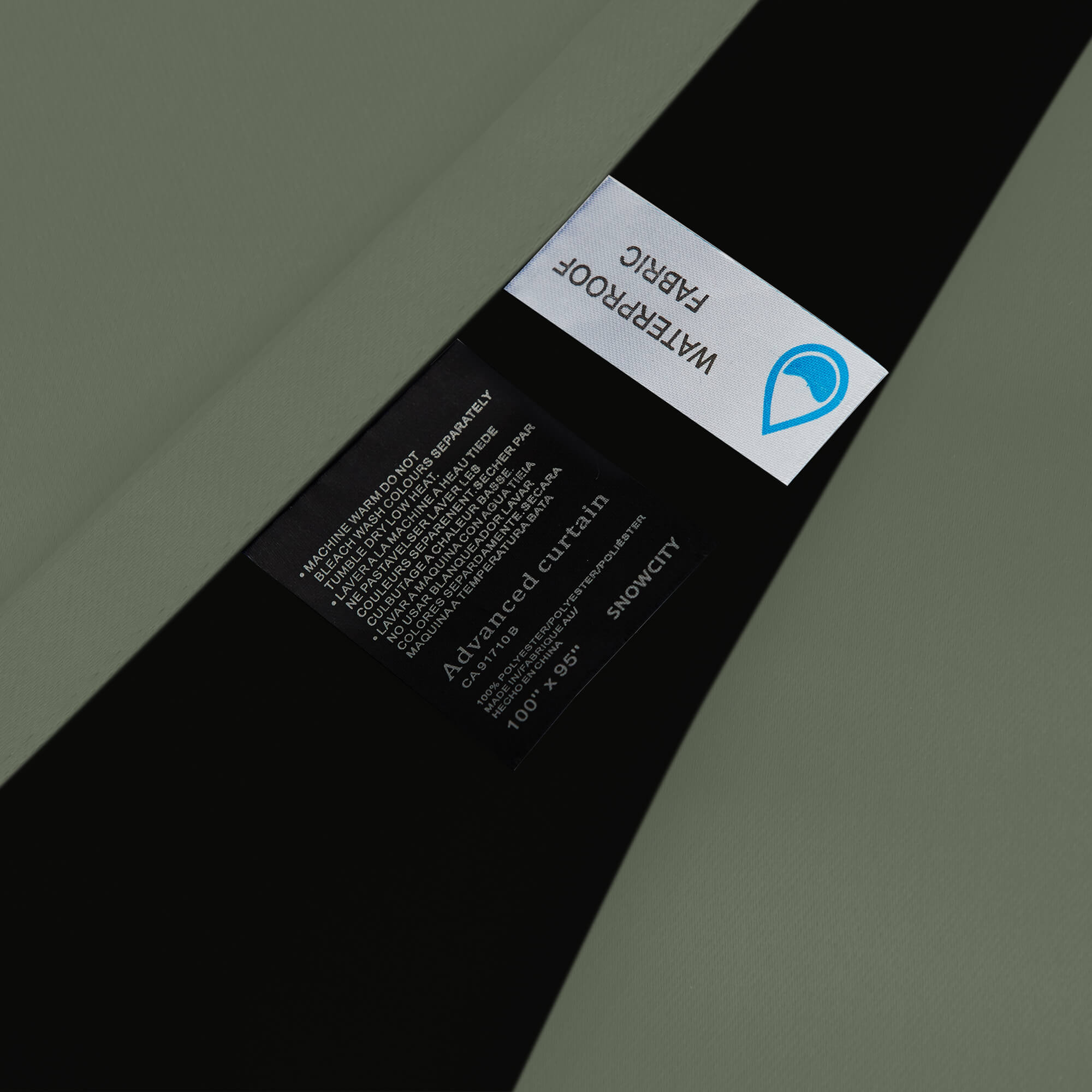 SNOWCITY Blackout Curtains Mint Green - Grommet Top