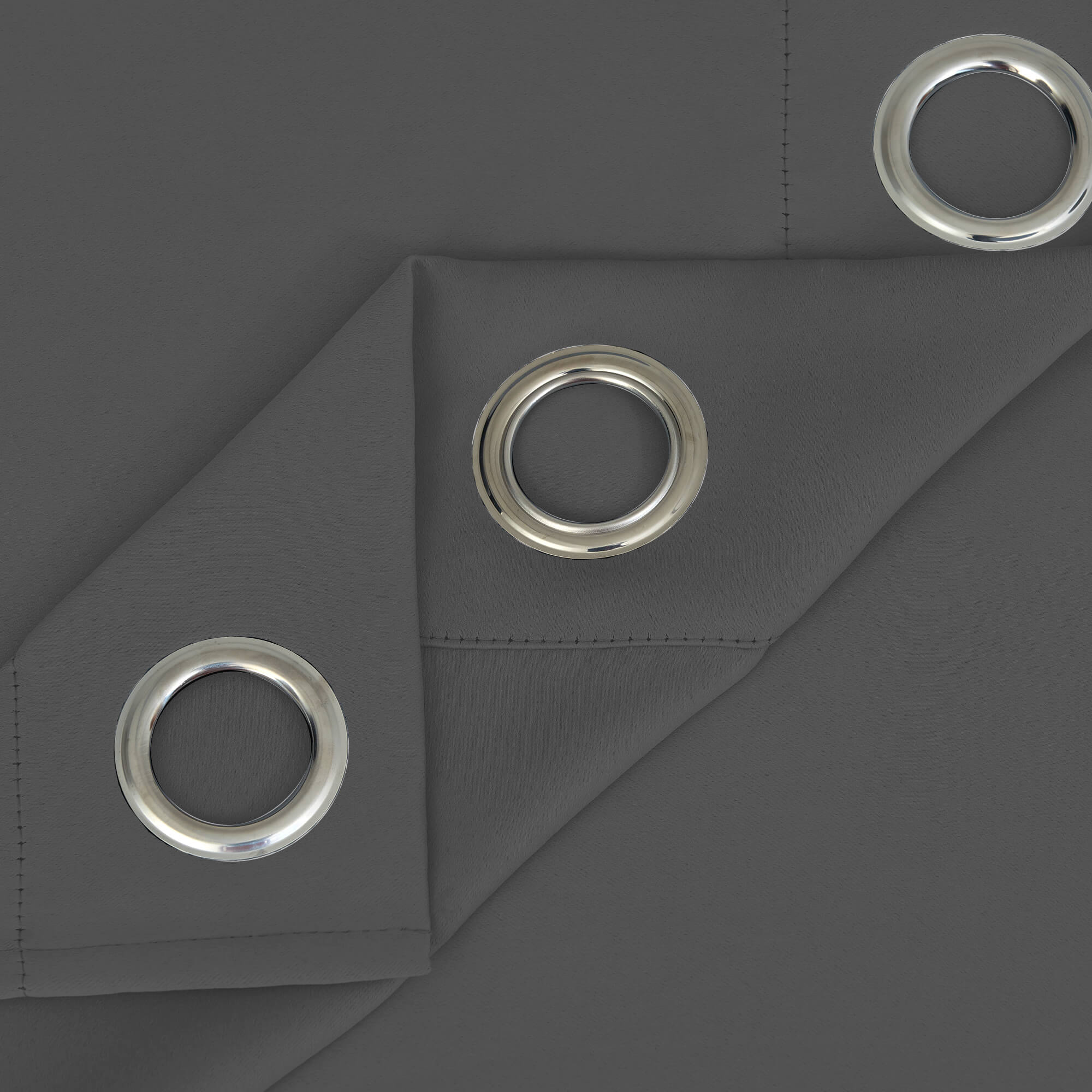 SNOWCITY Blackout Curtains Grey - Grommet Top