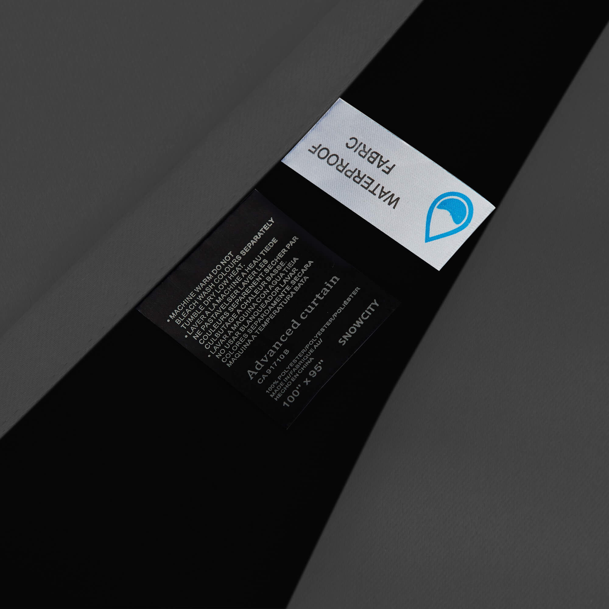 SNOWCITY Blackout Curtains Grey - Grommet Top