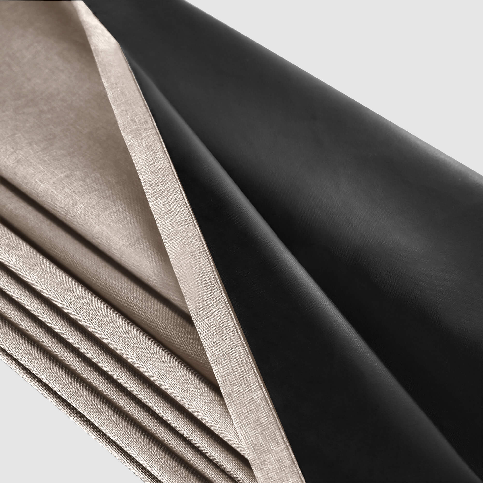 SNOWCITY Blackout Curtains Dark Beige - Grommet Top