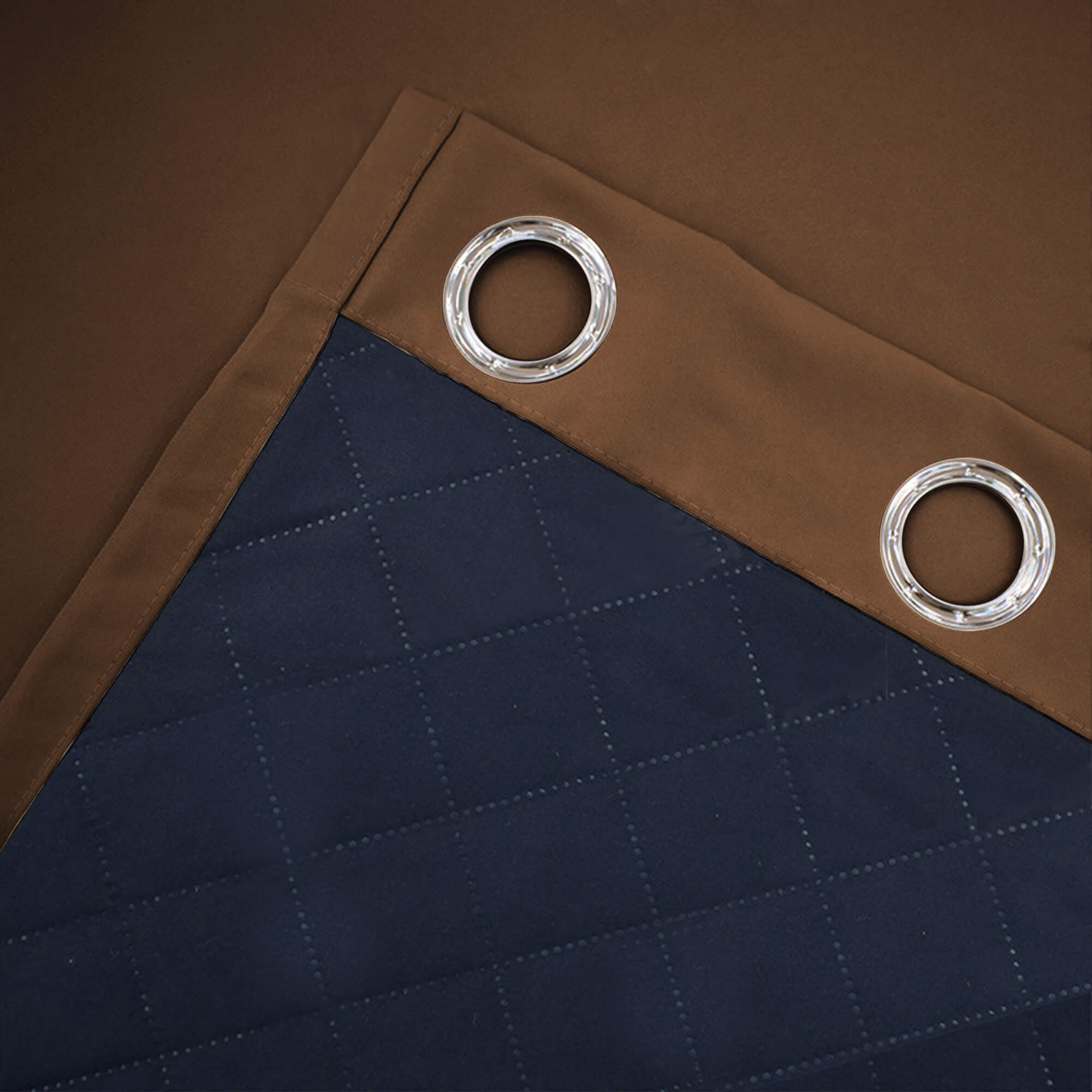 Insulated Outdoor Curtains for Winter - Coffee