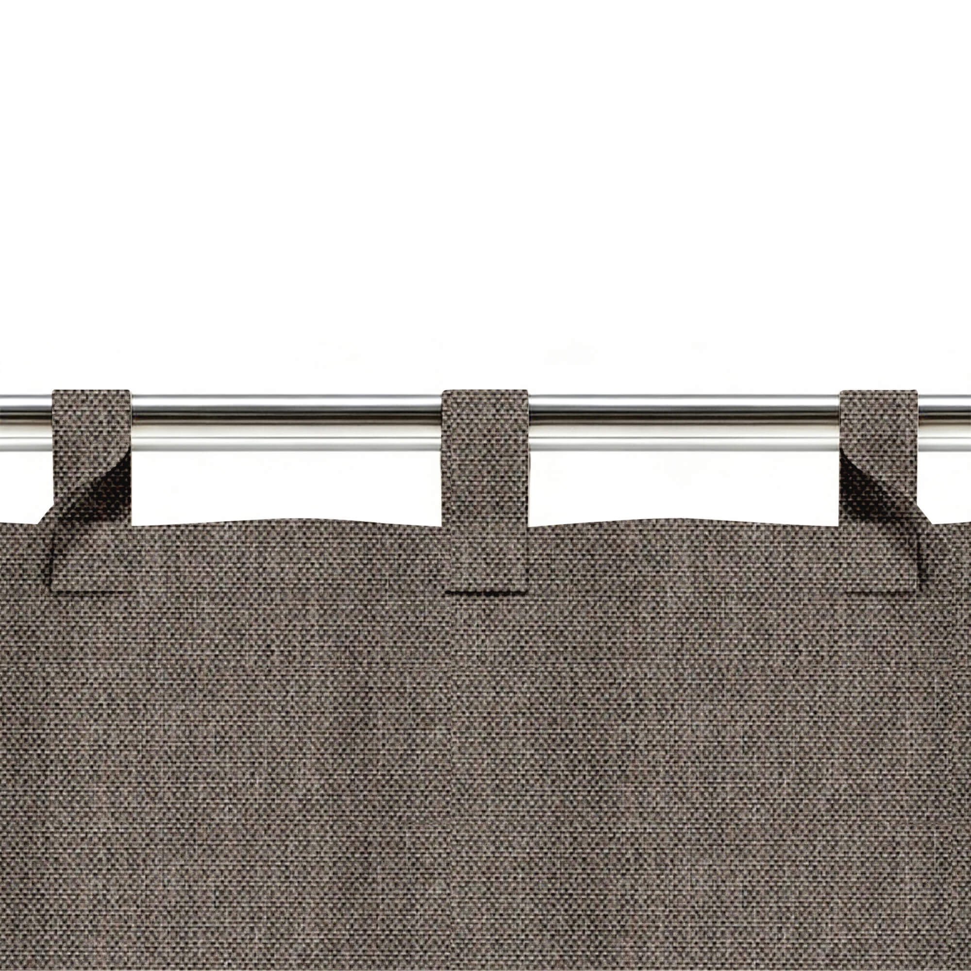 SNOWCITY Custom Sized Outdoor Curtains - Dark Gray