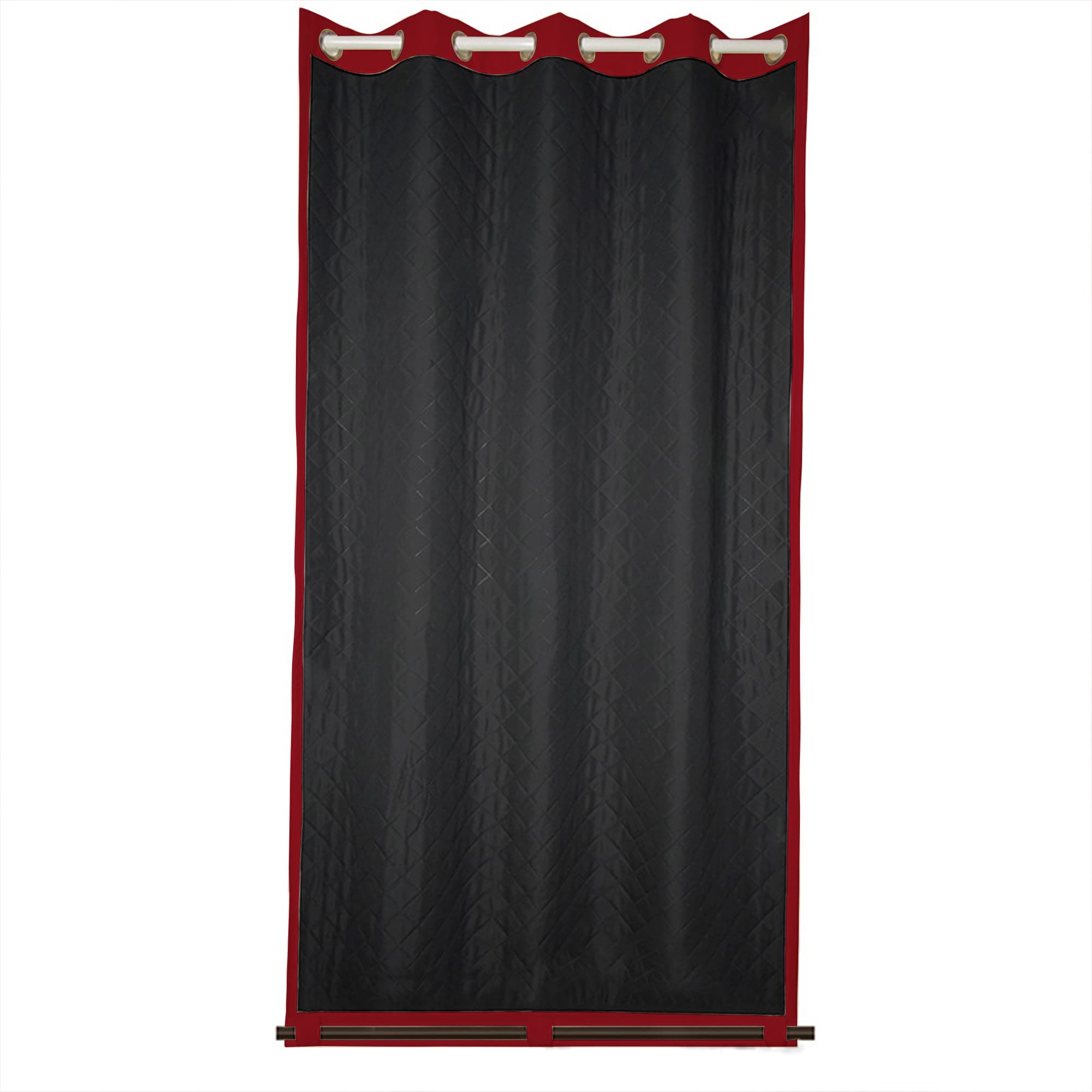 Insulated Outdoor Curtains for Winter - Red