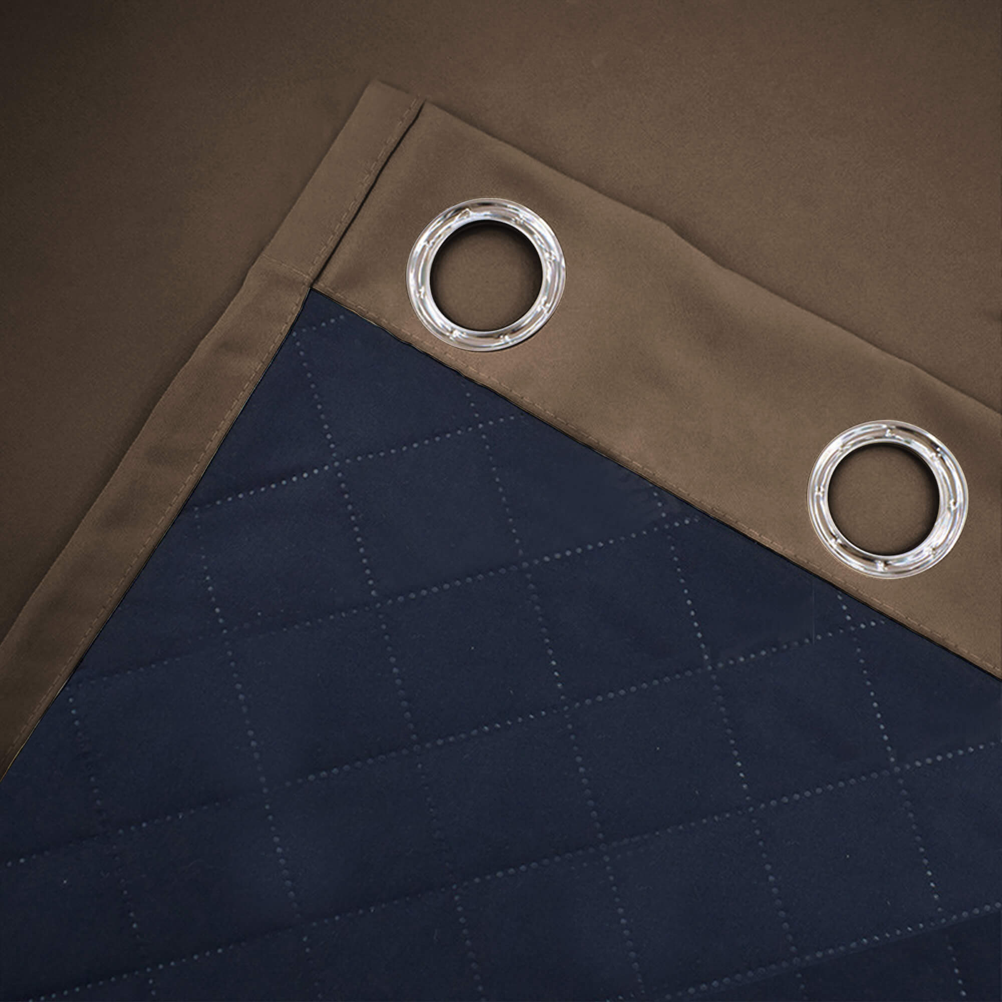 Insulated Outdoor Curtains for Winter - Dark Mocha