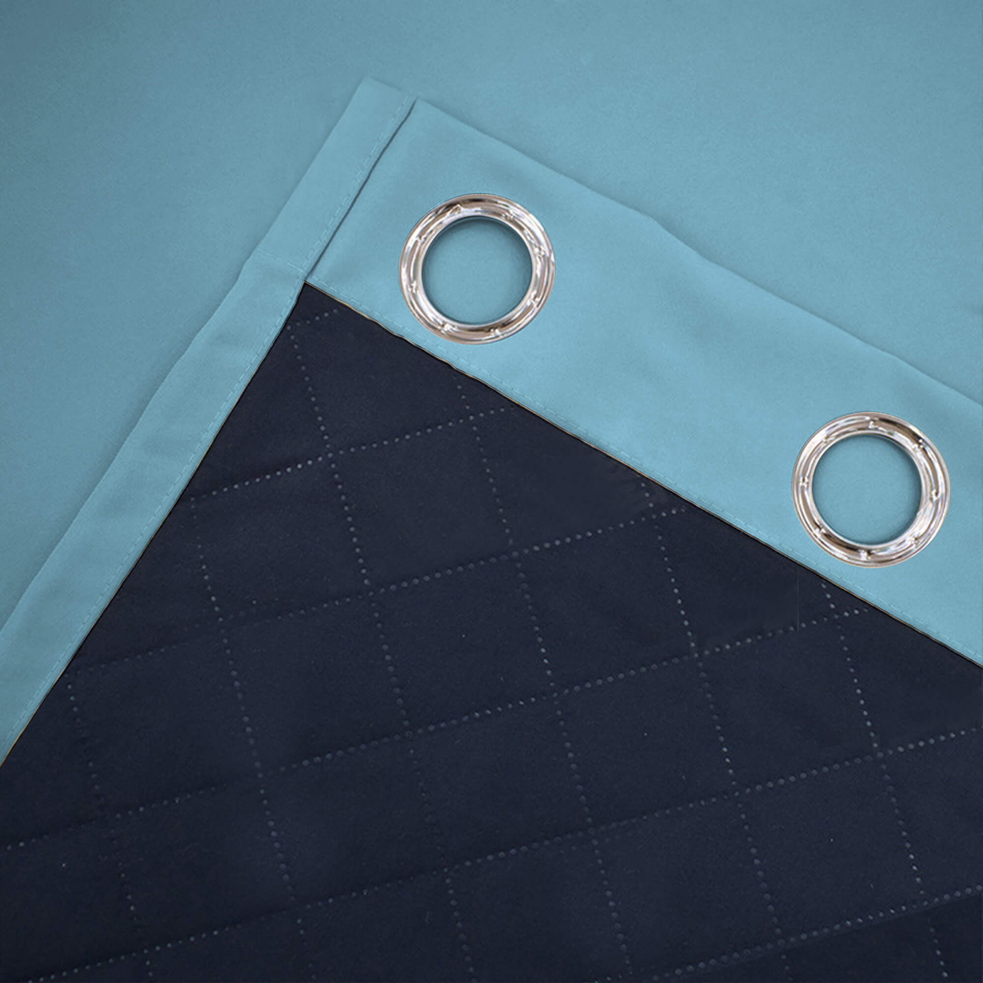 Insulated Outdoor Curtains for Winter - Sky Blue