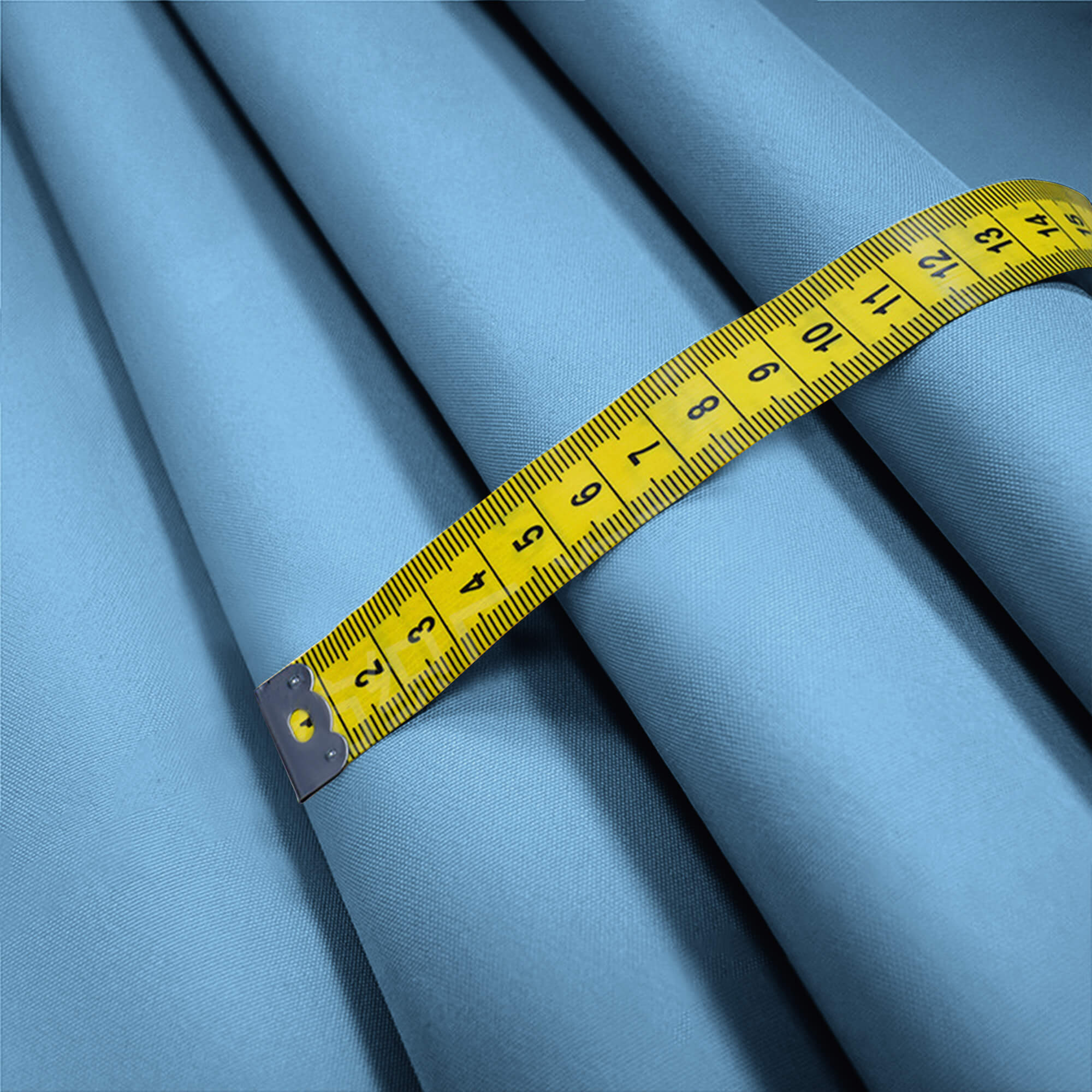 Insulated Outdoor Curtains for Winter - Cerulean Blue