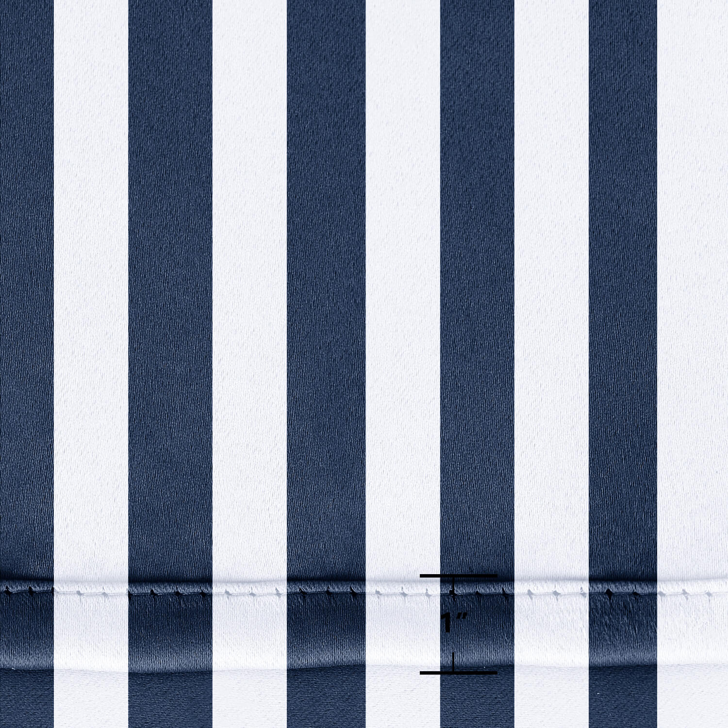 Navy Blue Stripe Curtains/Drapes 1 Panel | Waterproof Curtains Grommet Top & Bottom | Custom Outdoor Curtains