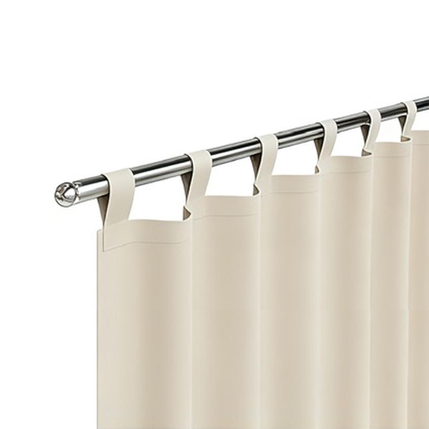 SNOWCITY Outdoor 100% Blackout Waterproof Double-Sided High-Quality Combed Cotton Curtains, Natural