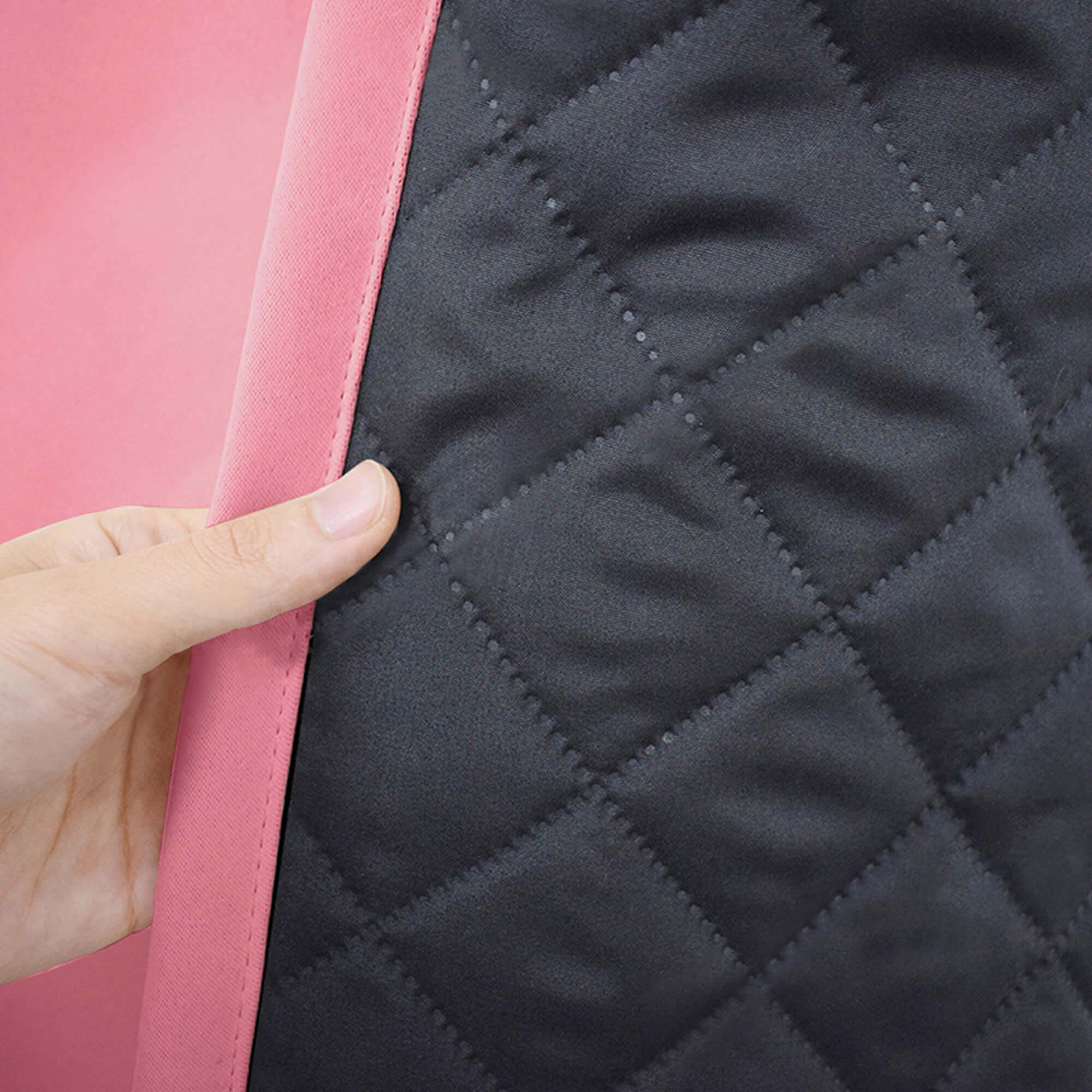 Insulated Outdoor Curtains for Winter - Pink