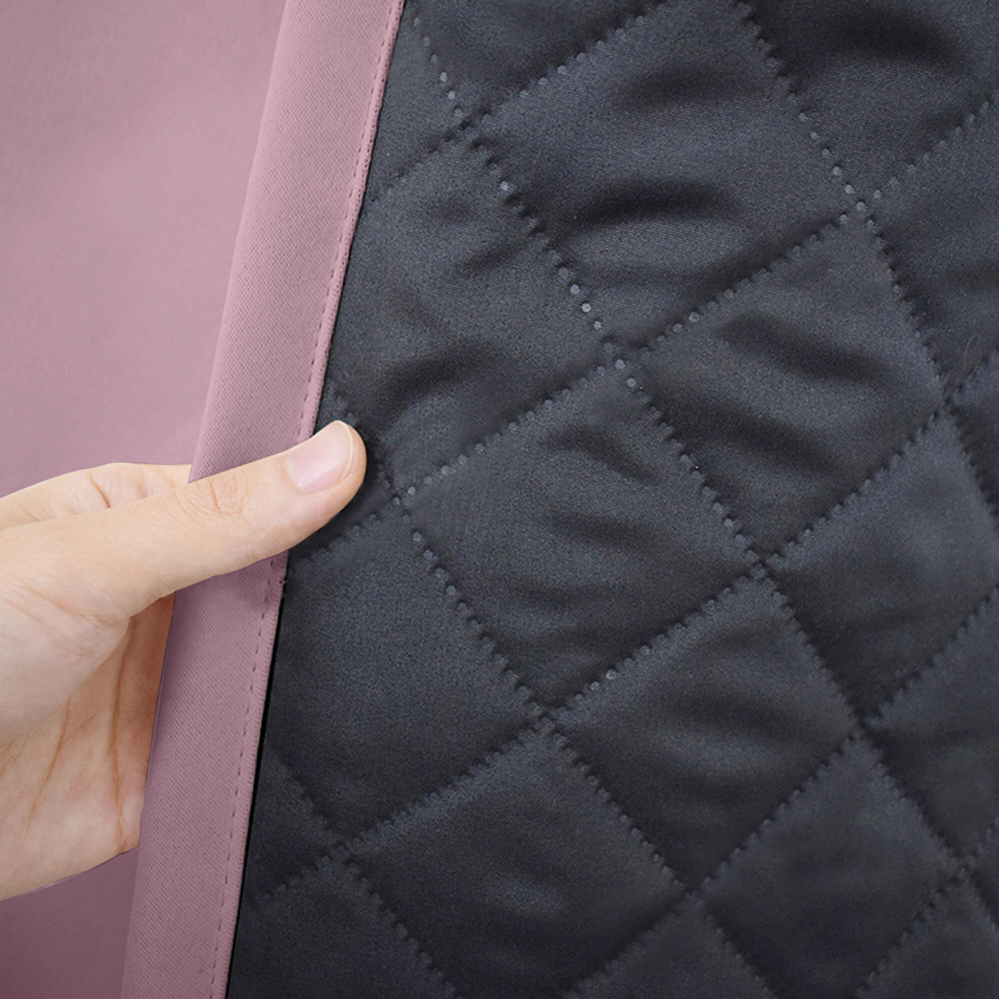 Insulated Outdoor Curtains for Winter - Dusty Rose