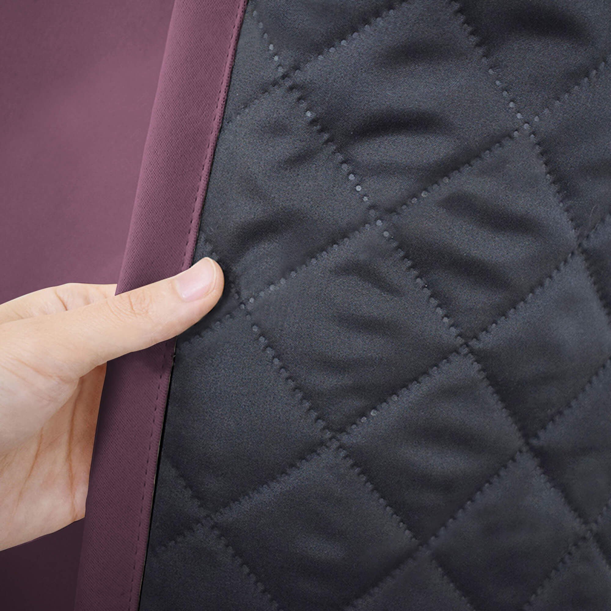 Insulated Outdoor Curtains for Winter - Plum Purple