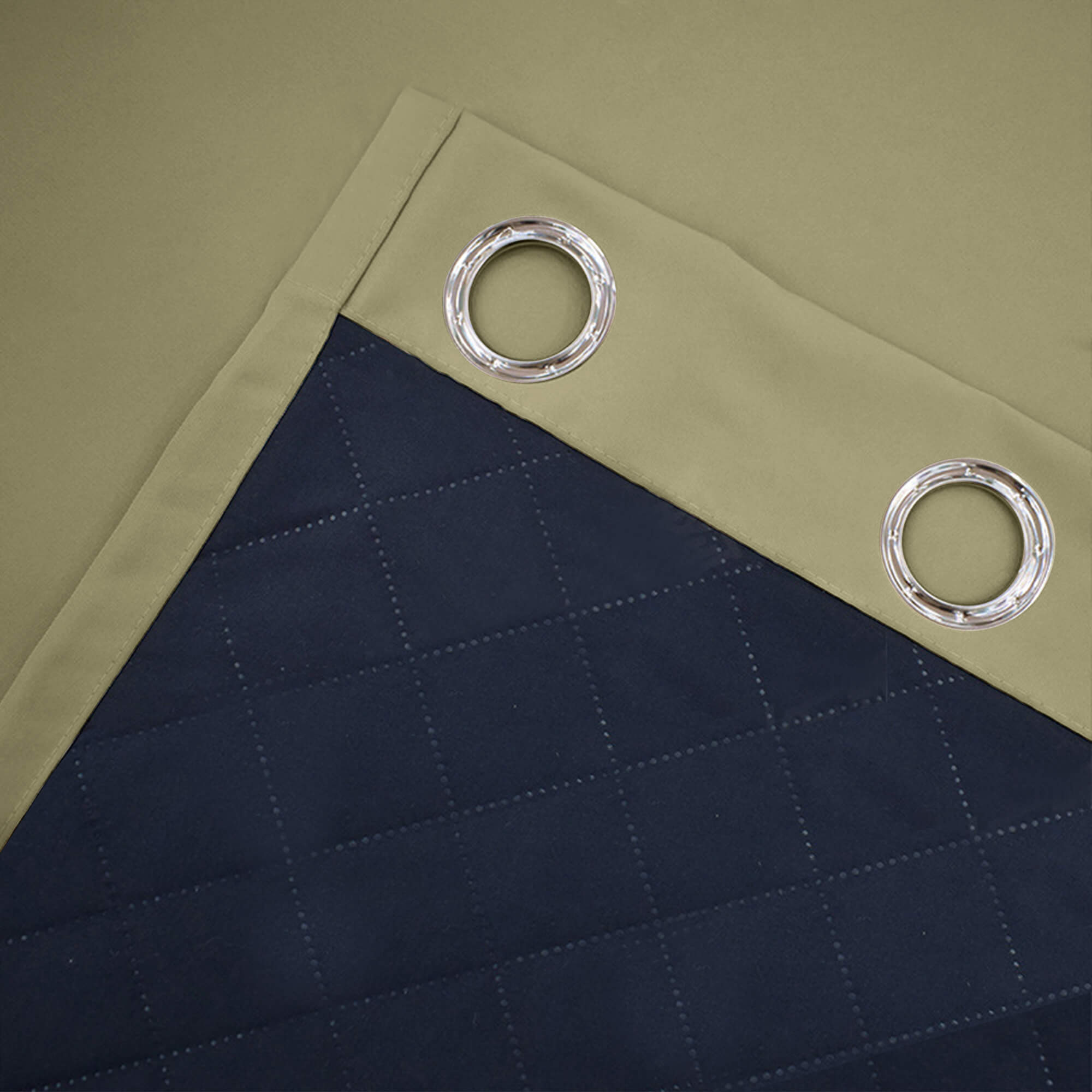 Insulated Outdoor Curtains for Winter - Olive Khaki