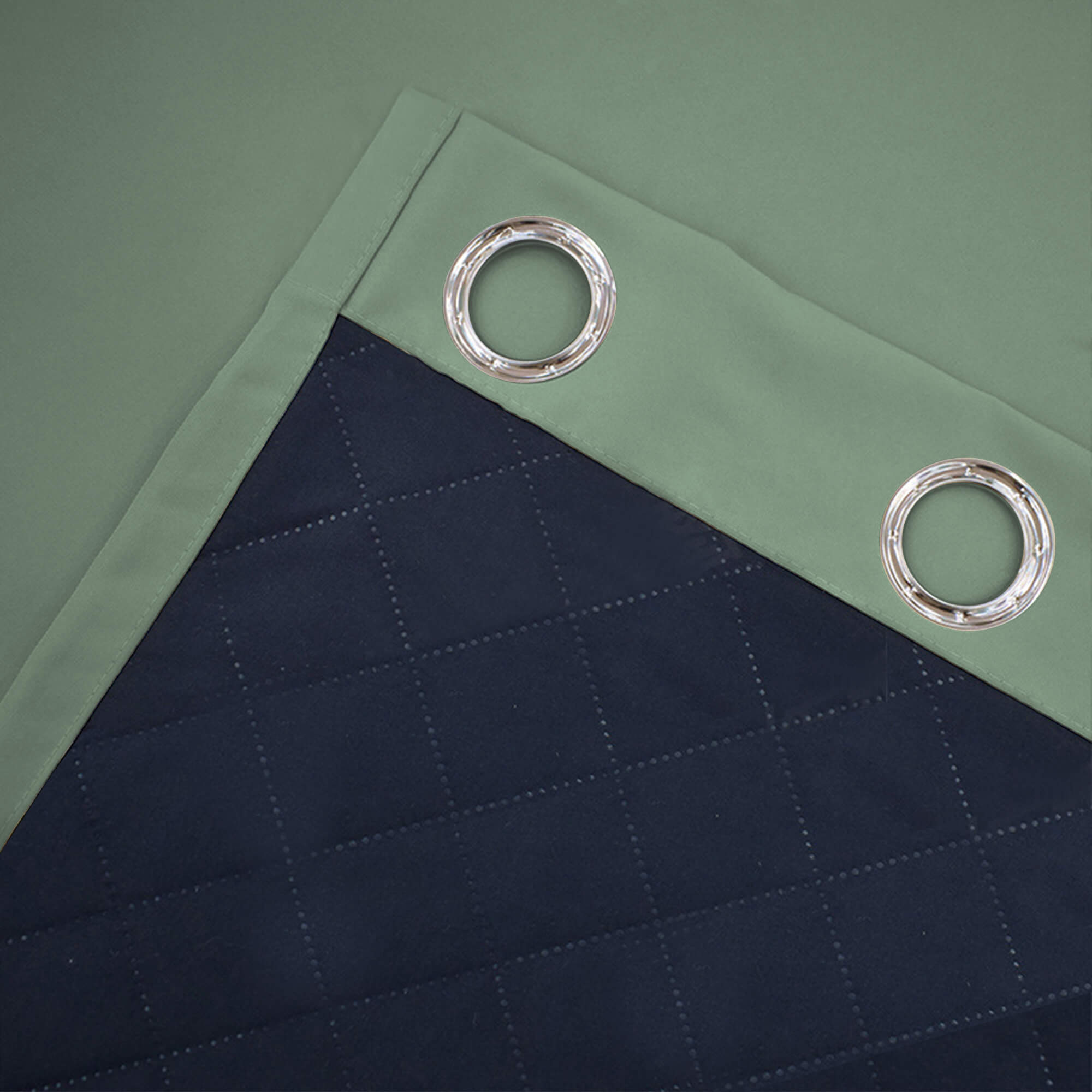 Insulated Outdoor Curtains for Winter - Sage Green