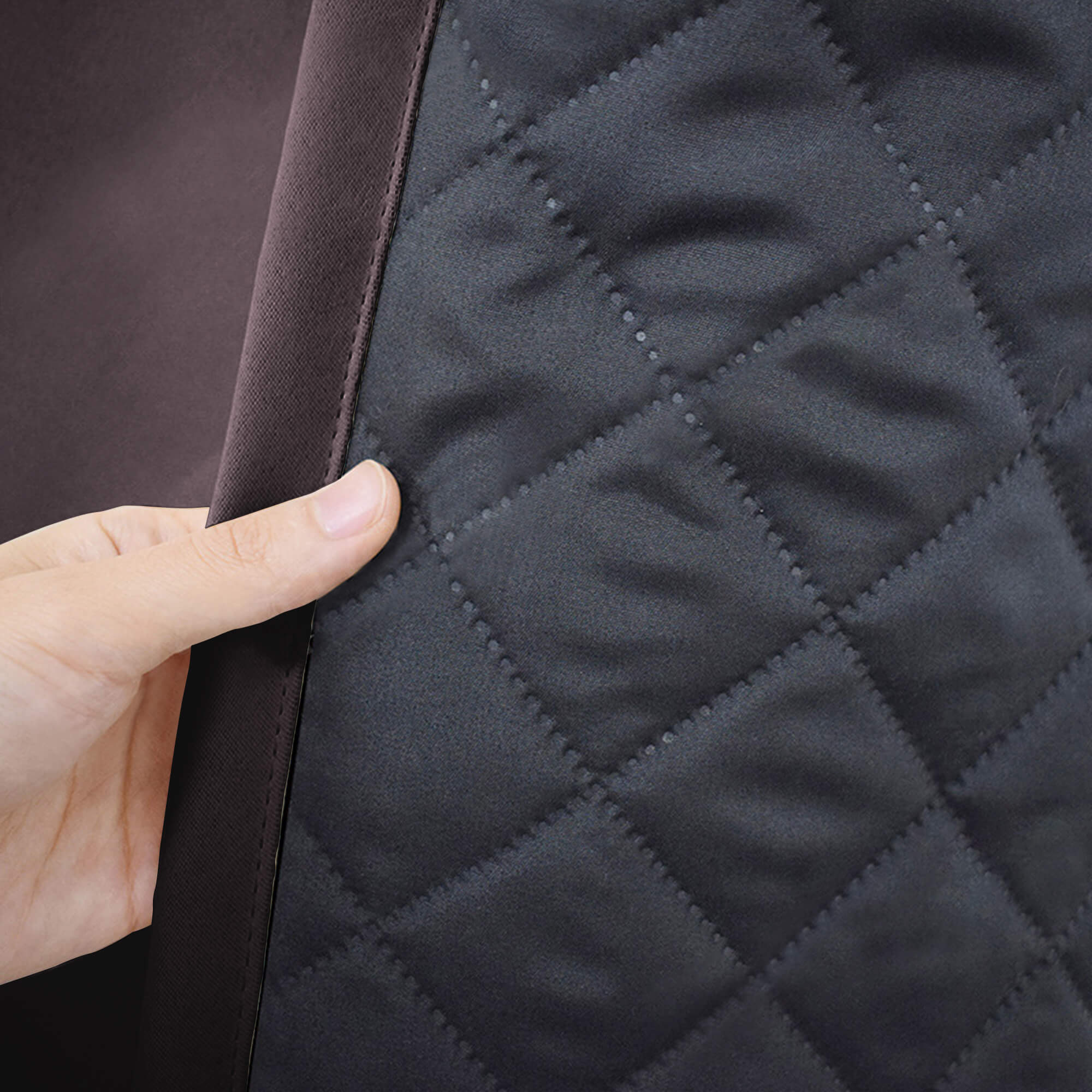 Insulated Outdoor Curtains for Winter - Dark Taupe