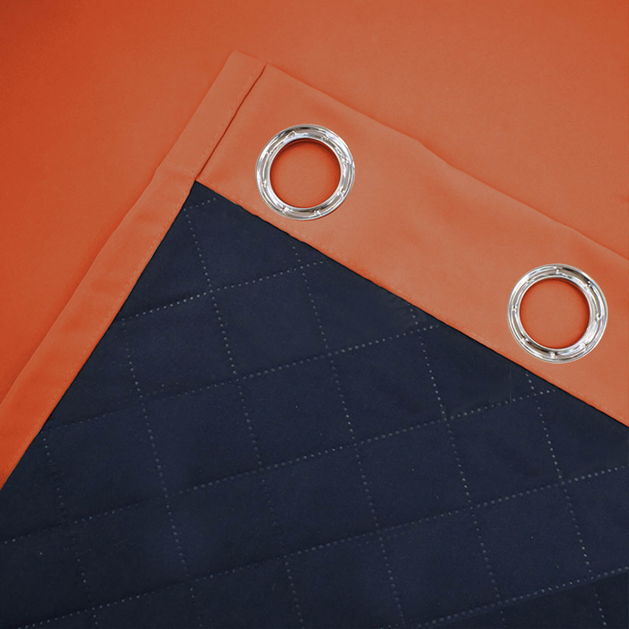 Insulated Outdoor Curtains for Winter - Orange