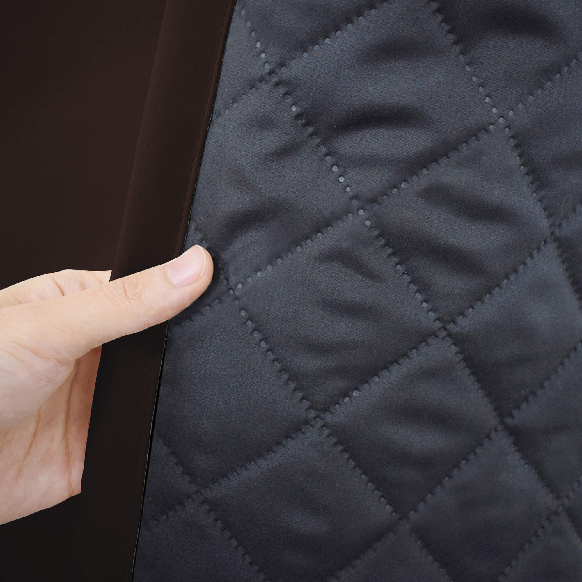 Insulated Outdoor Curtains for Winter - Chocolate Brown