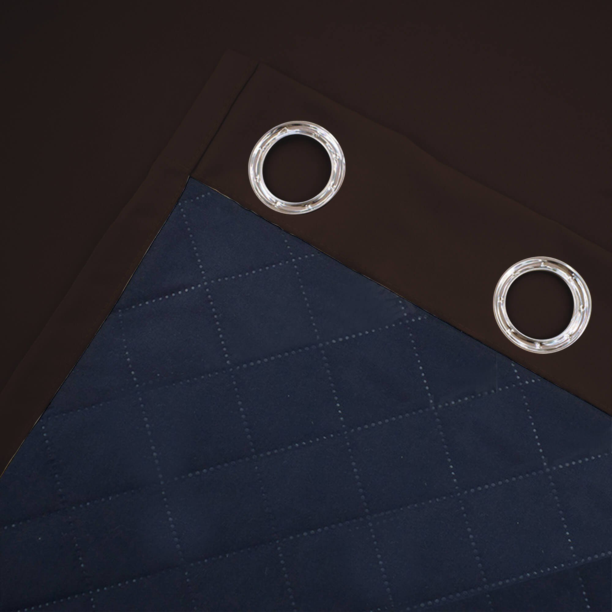 Insulated Outdoor Curtains for Winter - Chocolate Brown