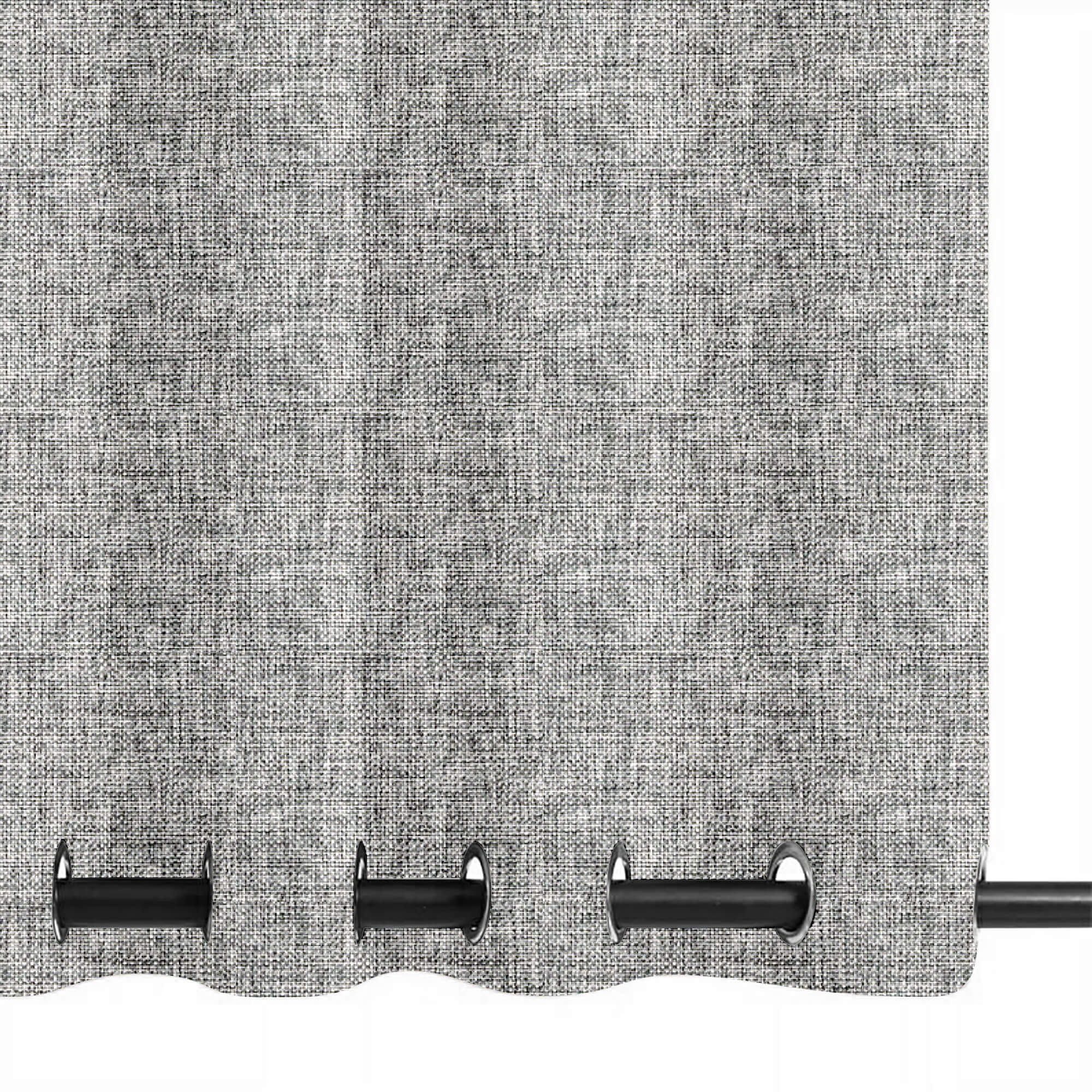 SNOWCITY Custom Sized Outdoor Curtains - Light Gray