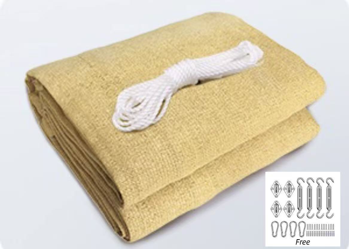 SNOWCITY Custom Rectangle HDPE Sun Shade Sail for Patio/Pool