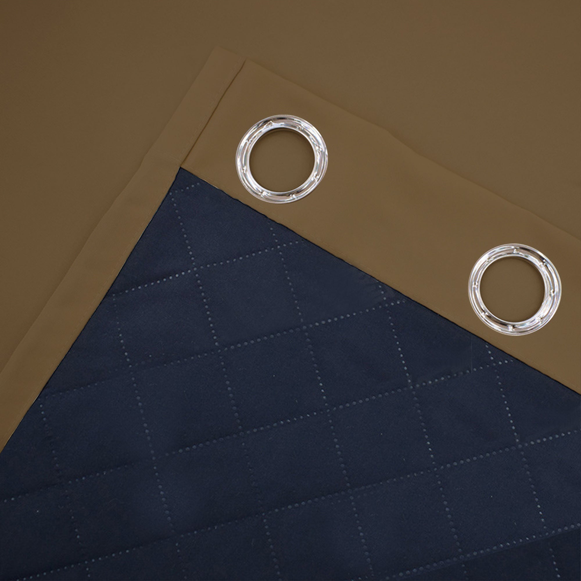 Insulated Outdoor Curtains for Winter - Camel Brown